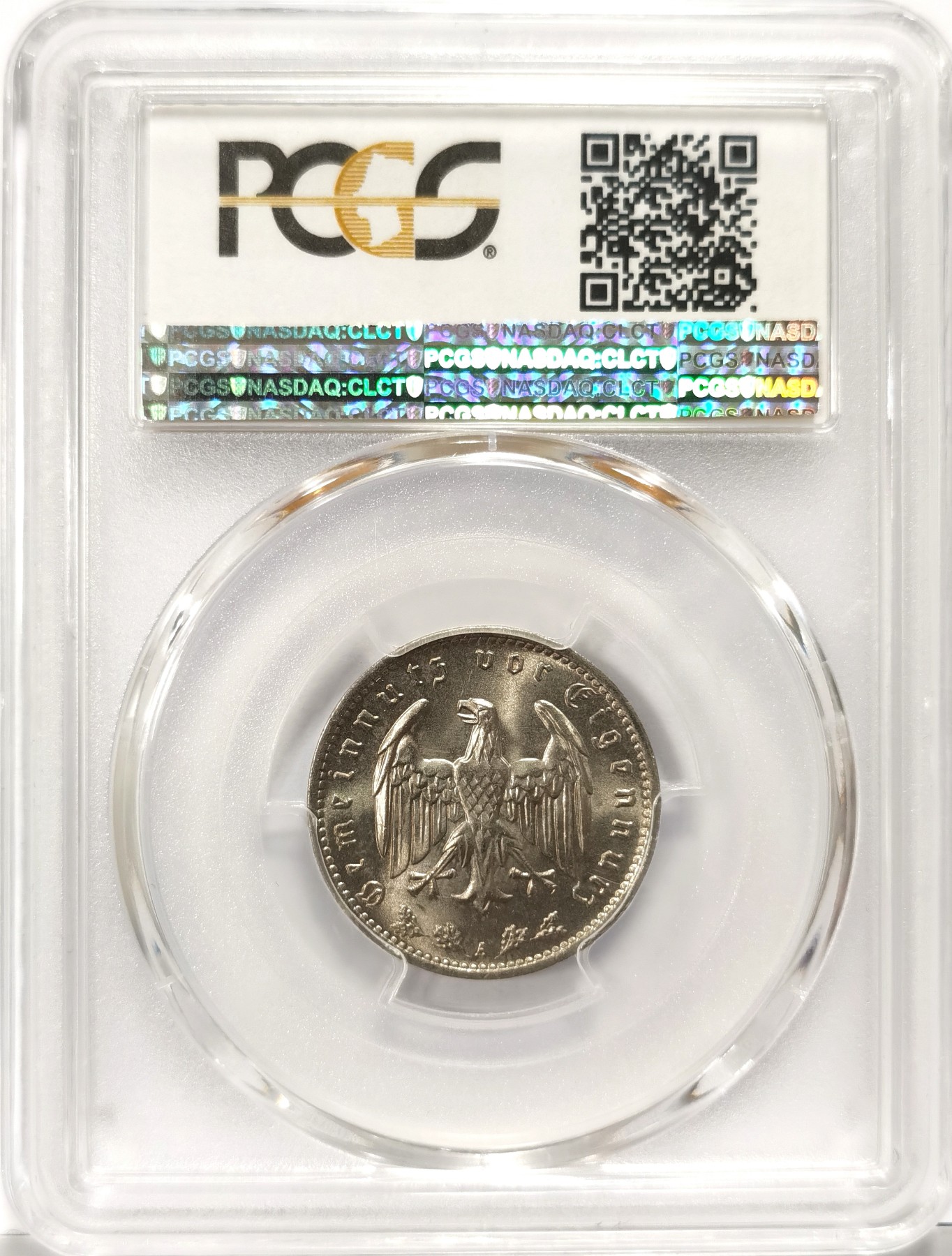 博洋堂世界钱币拍卖第066期（全场包邮） PCGS MS65 德国第三帝国1934年A版1马克镍币