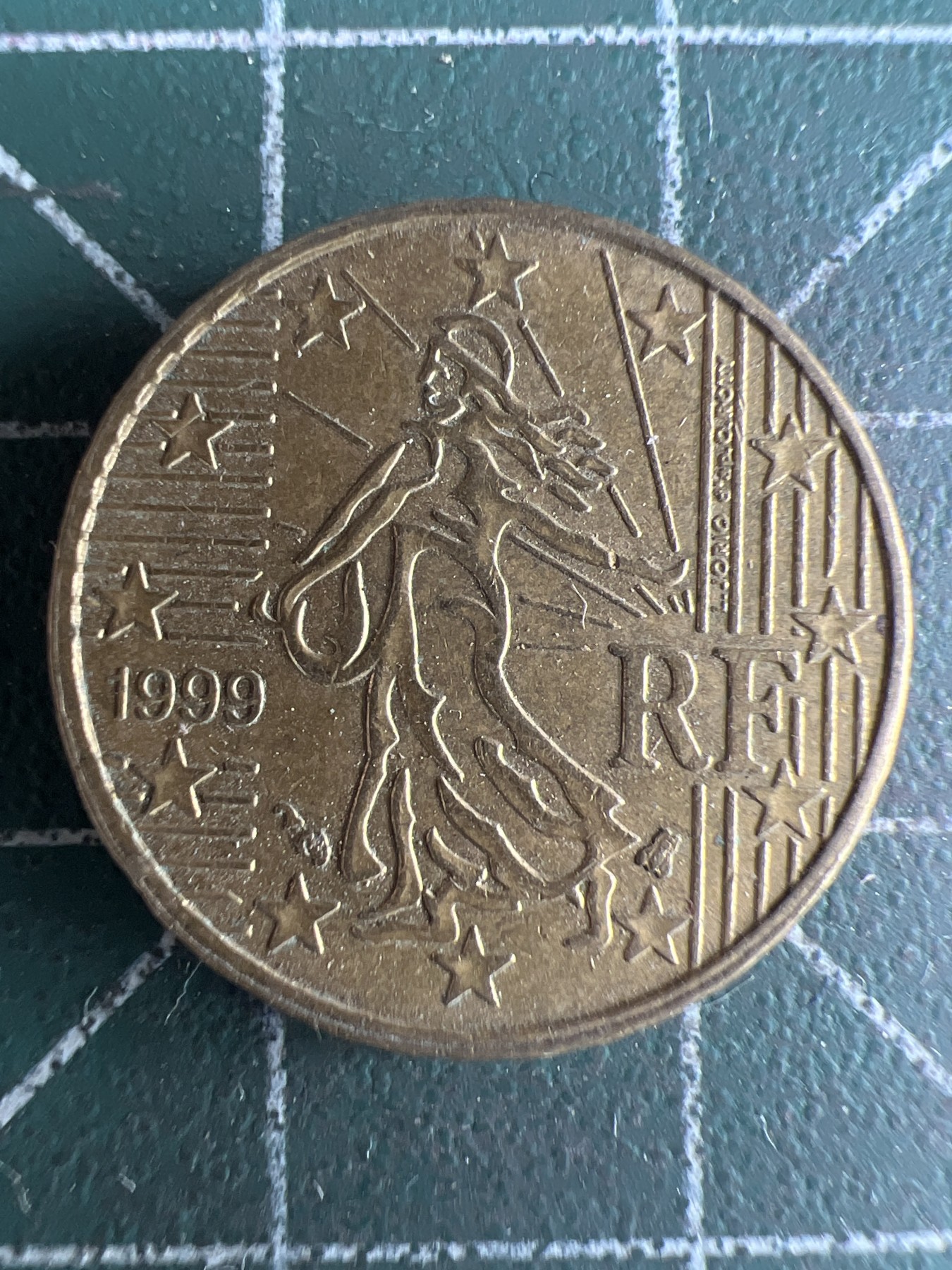 第539期  硬币专场 （无押金，捡漏，全场50包邮，偏远地区除外，接收代拍业务） 法国10欧分  1999年