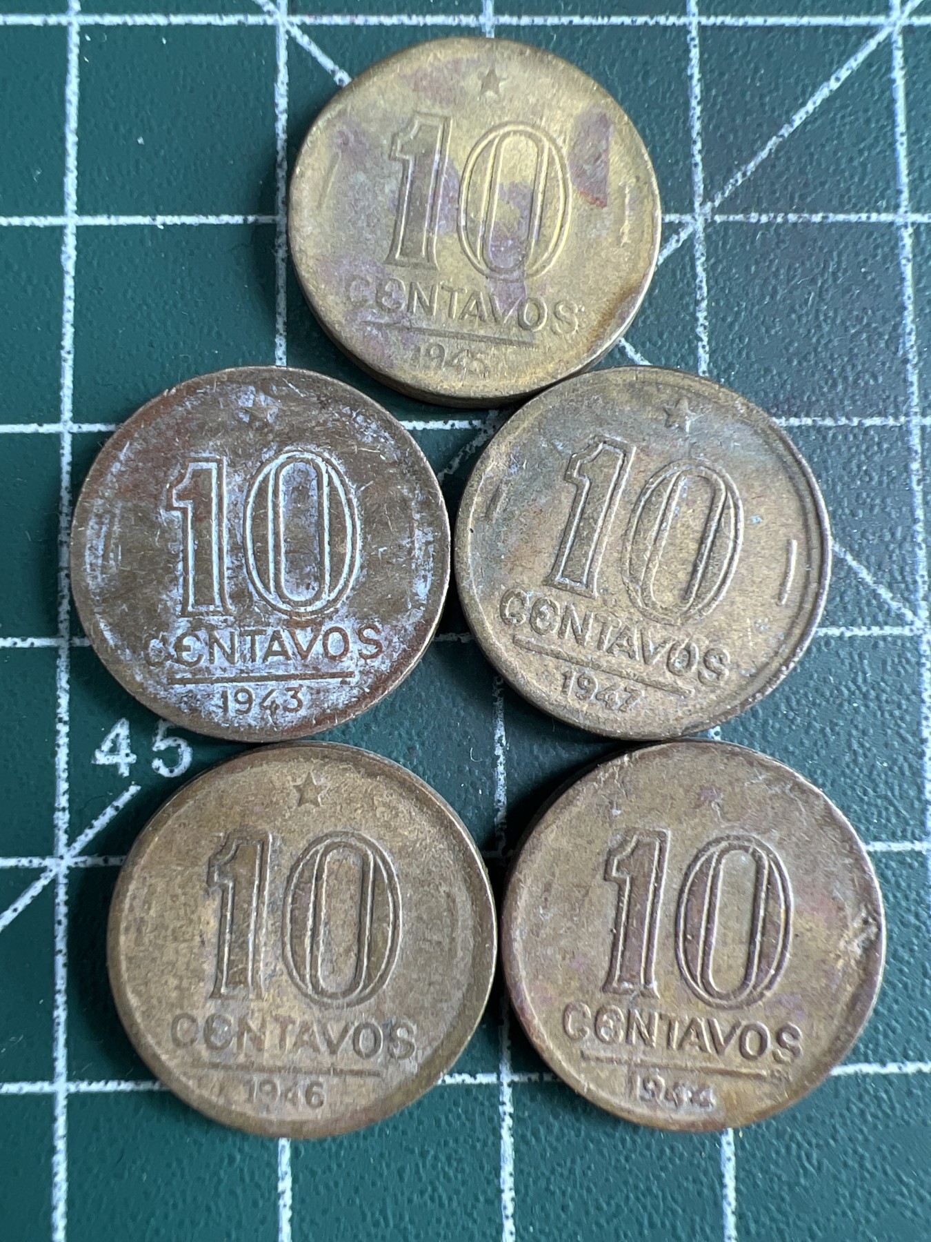 第539期  硬币专场 （无押金，捡漏，全场50包邮，偏远地区除外，接收代拍业务） 巴西10分五枚