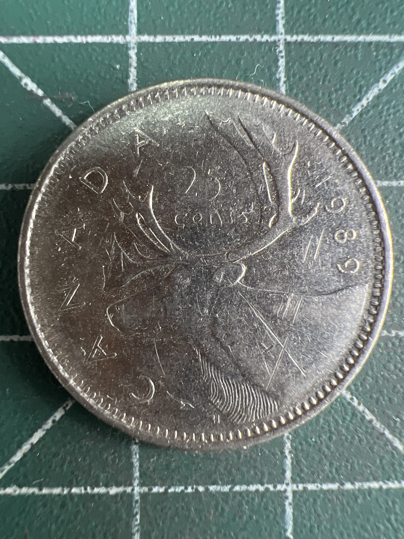 第539期  硬币专场 （无押金，捡漏，全场50包邮，偏远地区除外，接收代拍业务） 加拿大青年25分 1989年