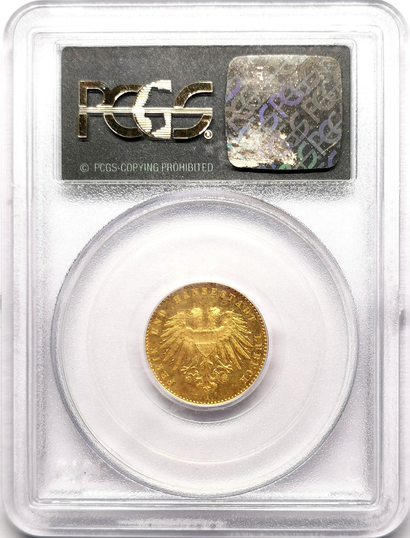 凡希社世界钱币微拍第二百六十一期（龙年开运场） 稀！1901A吕贝克10马克金币精铸PCGS-PR64 精铸极罕见，顶级品相！