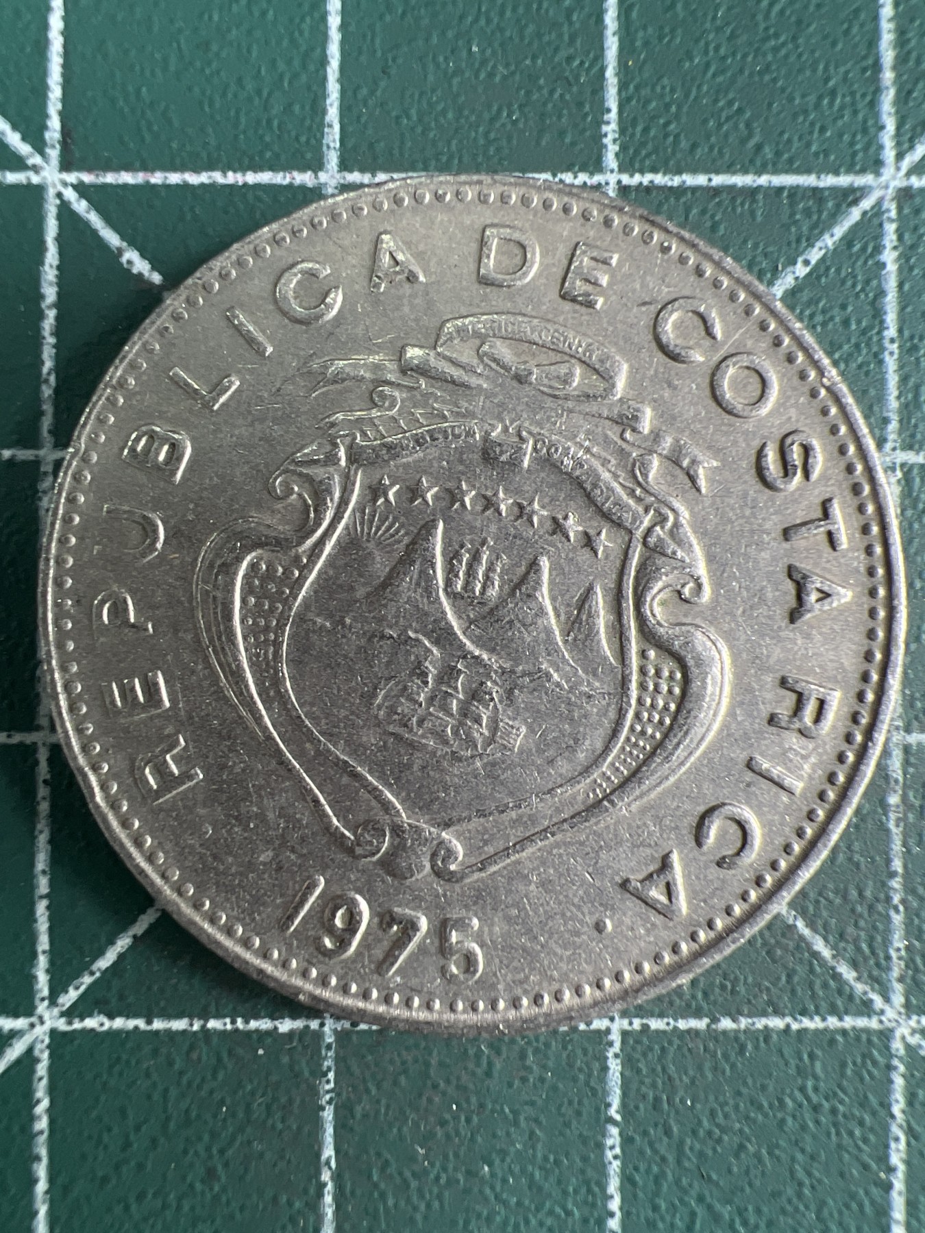 第539期  硬币专场 （无押金，捡漏，全场50包邮，偏远地区除外，接收代拍业务） 哥斯达黎加1克朗 1975年