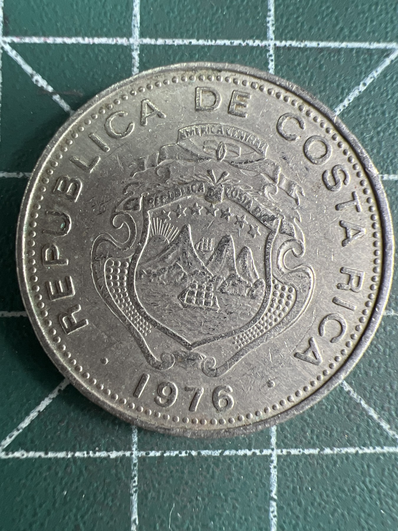 第539期  硬币专场 （无押金，捡漏，全场50包邮，偏远地区除外，接收代拍业务） 哥斯达黎加50分 1976年