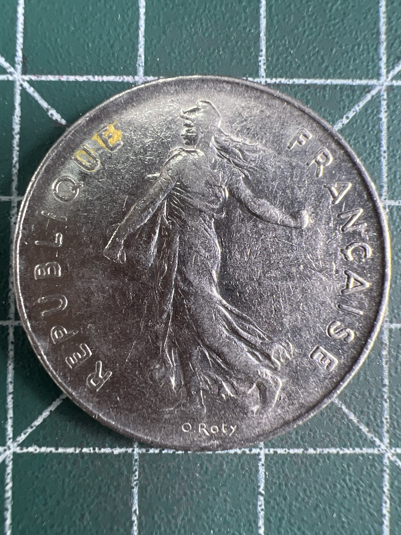 第644期 硬币专场 （无押金，捡漏，全场50包邮，偏远地区除外，接收代拍业务，本店十天发一次货） 法国5法郎 1974年