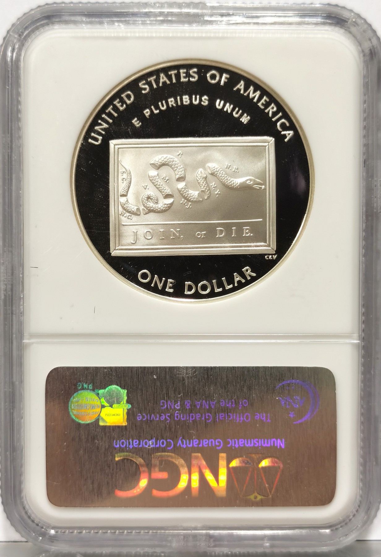 博洋堂世界钱币拍卖第066期（全场包邮） 美国2006年富兰克林300周年诞辰纪念1元精制银币NGC-PF69UC，PROOF精制币，状态极佳，N经典小白盒老盒严评无官网图