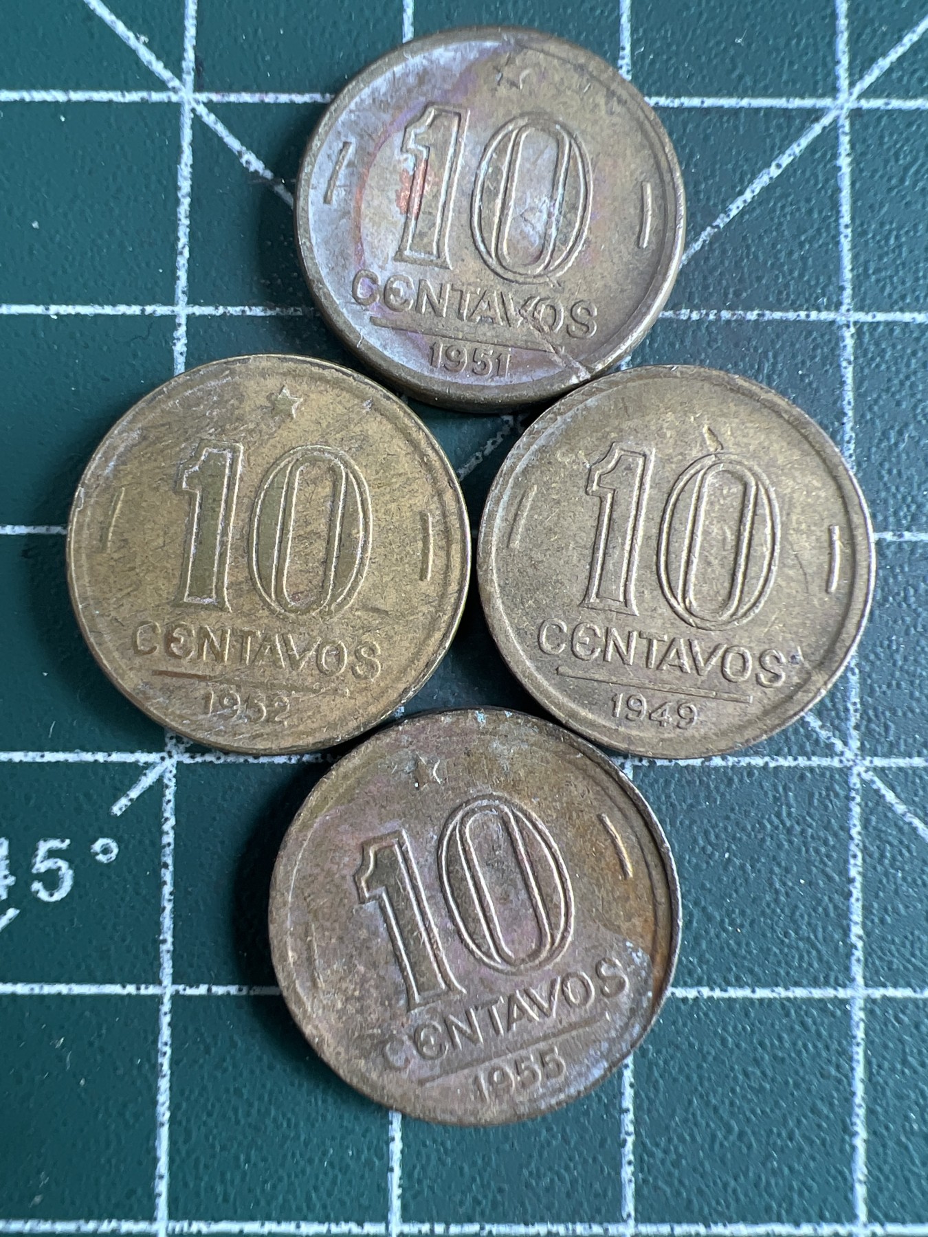 第539期  硬币专场 （无押金，捡漏，全场50包邮，偏远地区除外，接收代拍业务） 巴西10分四枚