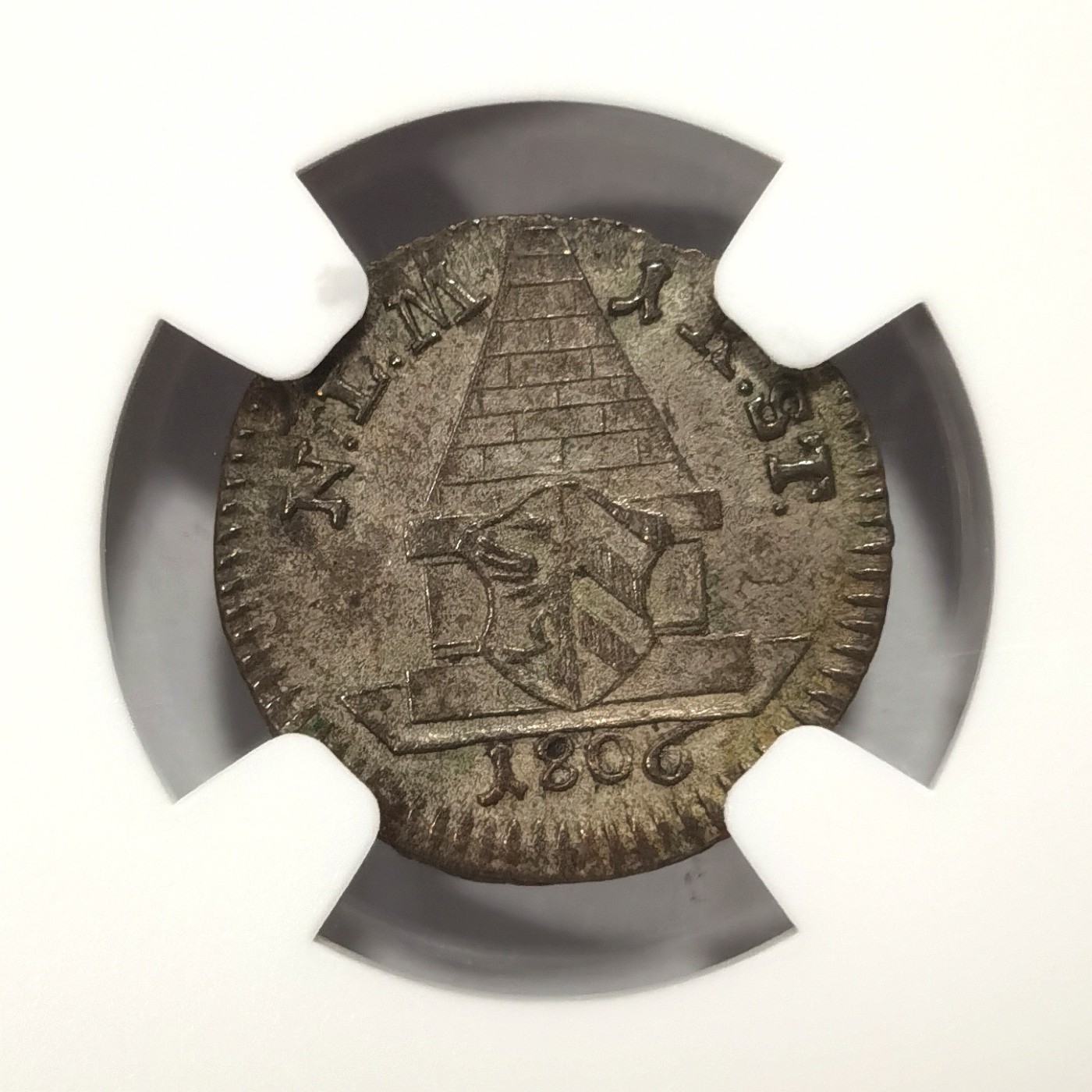 博洋堂世界钱币拍卖第066期（全场包邮） NGC AU58 德国纽伦堡1806年城市风光1K银币