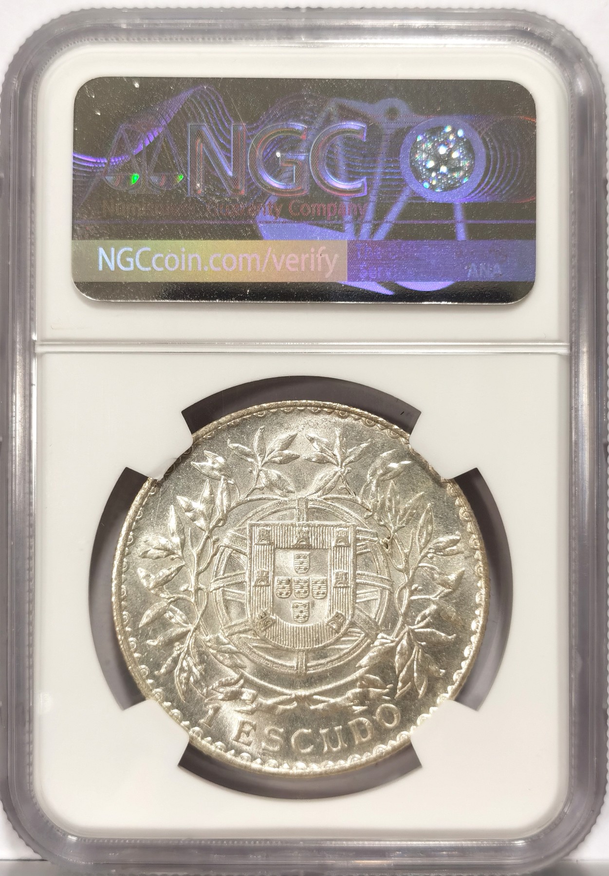 博洋堂世界钱币拍卖第066期（全场包邮） 1915年葡萄牙女神1埃斯库多纪念银币NGC-MS61，原汁原味老包浆，包浆醇厚，打制精美。略为低评，分虽然不高，但是在这个品种上出分己经算是高分了，获得更高评分数量才34枚