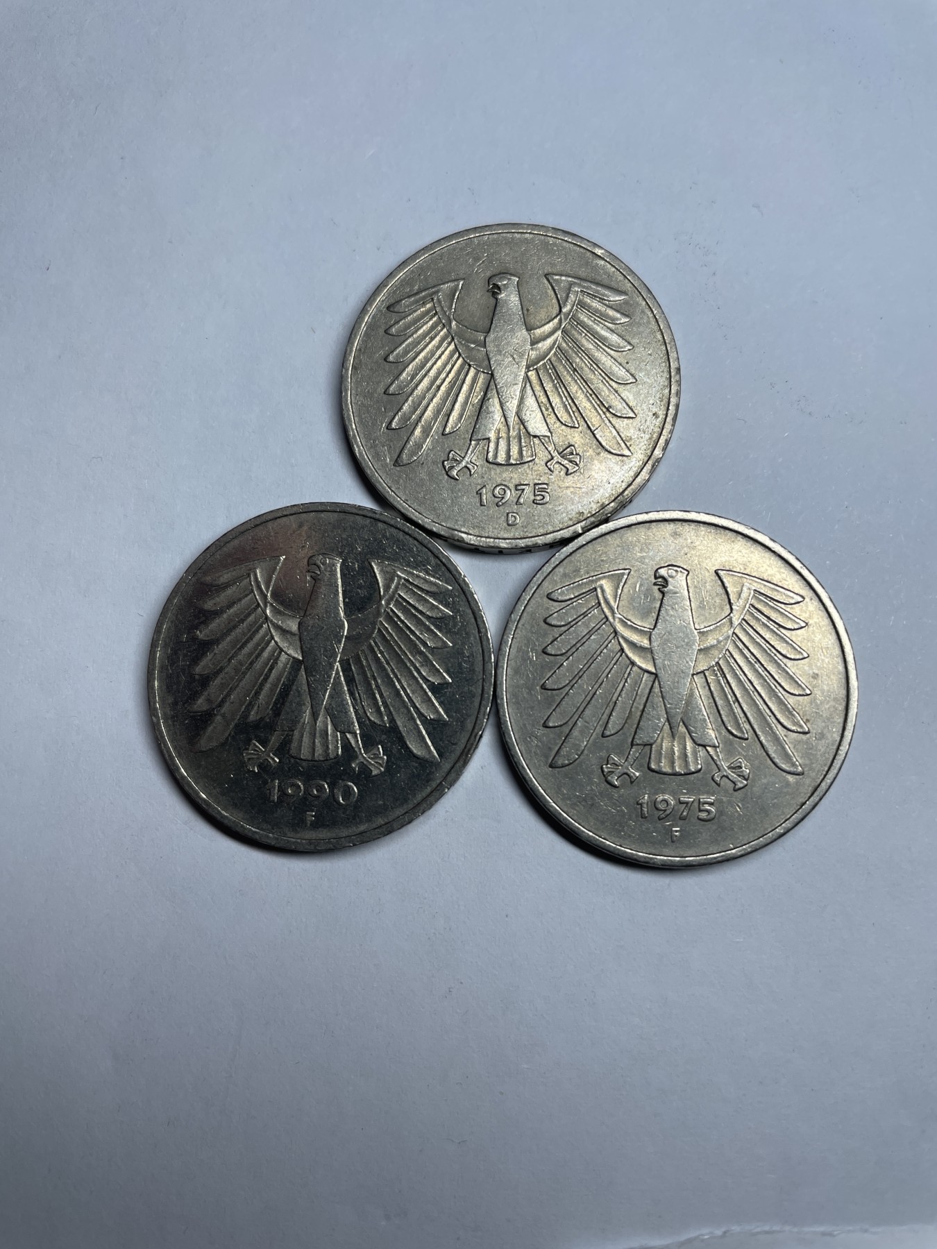 集古藏今回流外币2024年第一场 德国5马克三枚