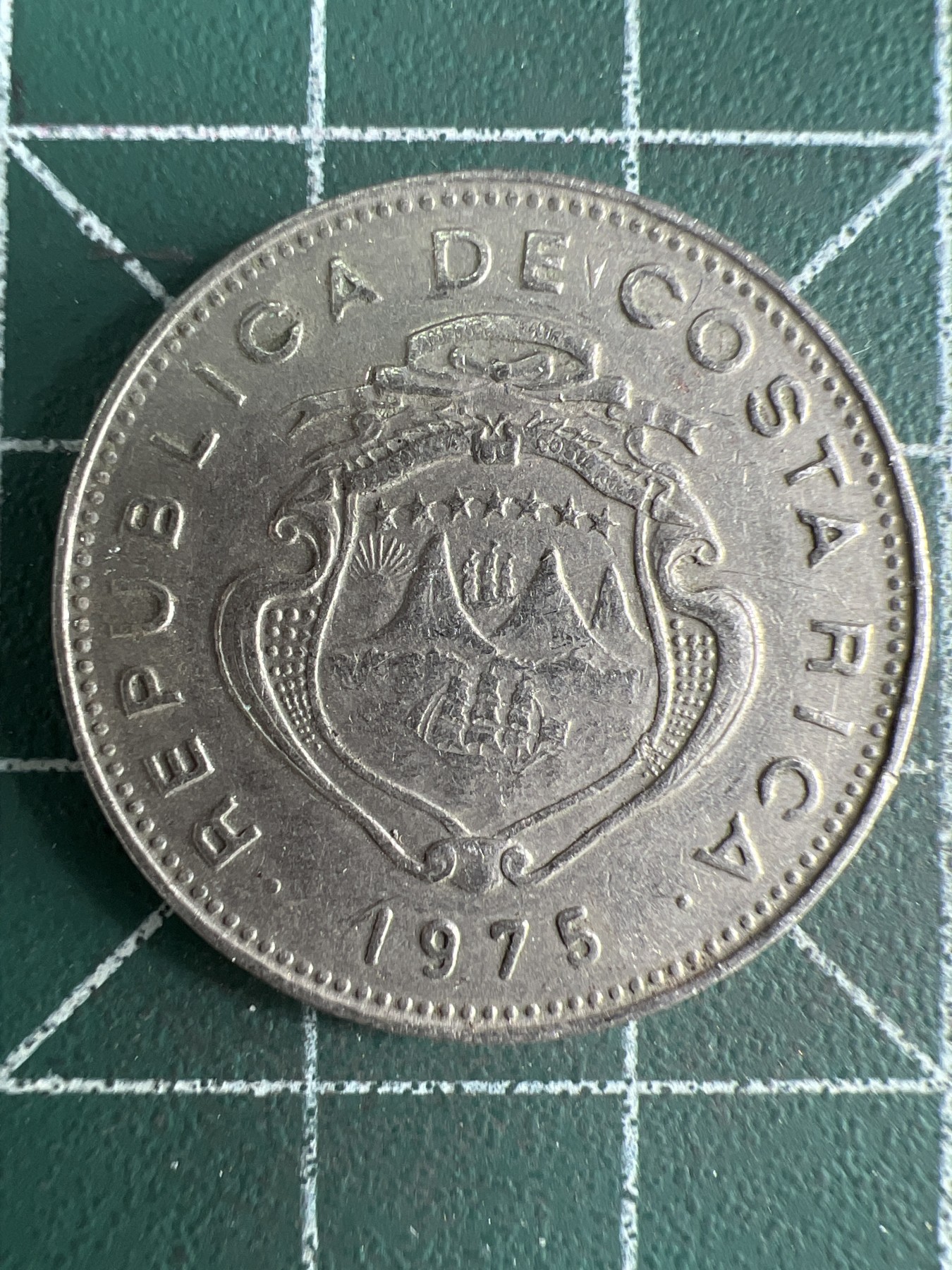 第539期  硬币专场 （无押金，捡漏，全场50包邮，偏远地区除外，接收代拍业务） 哥斯达黎加50分 1975年