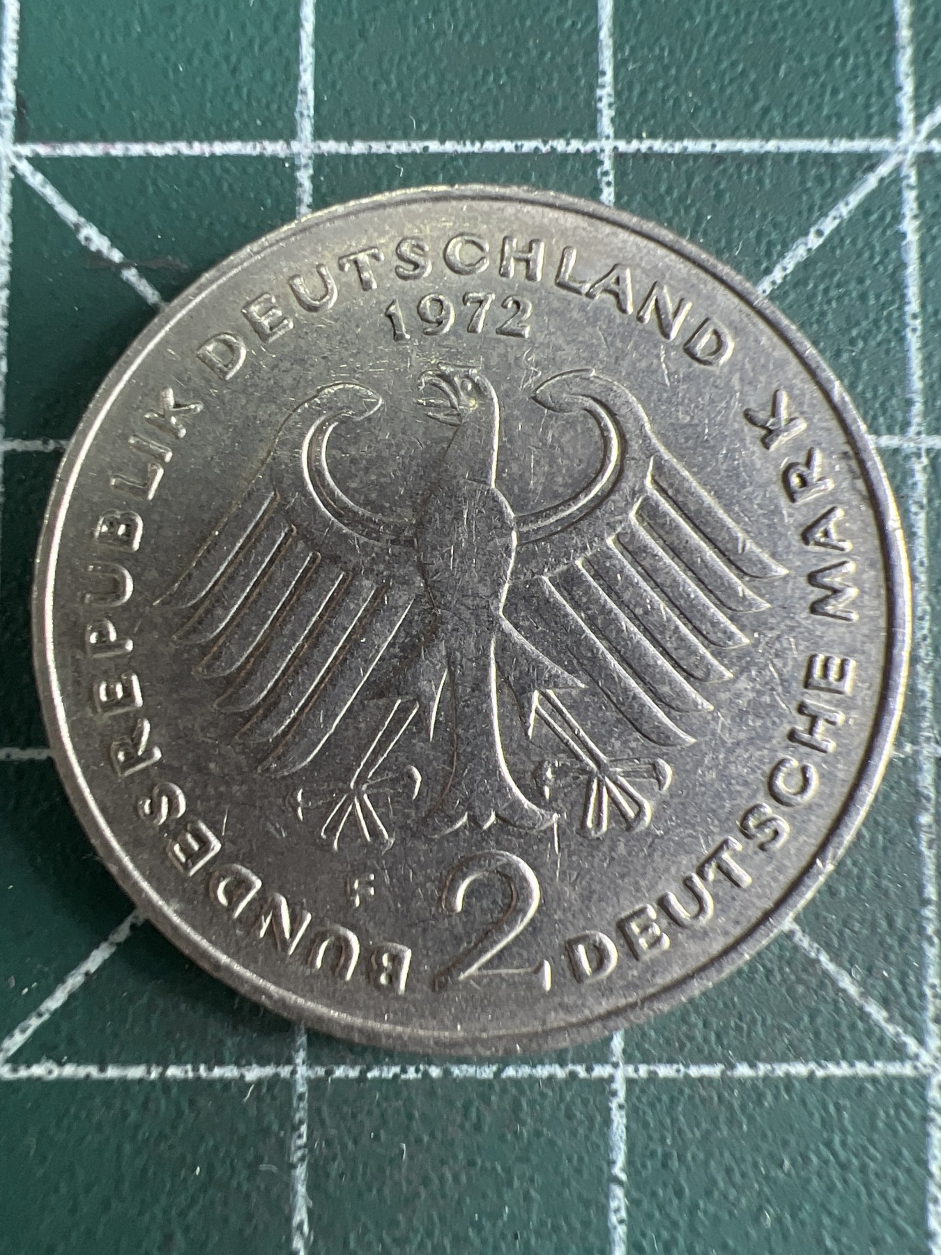 第539期  硬币专场 （无押金，捡漏，全场50包邮，偏远地区除外，接收代拍业务） 德国2马克  1972年