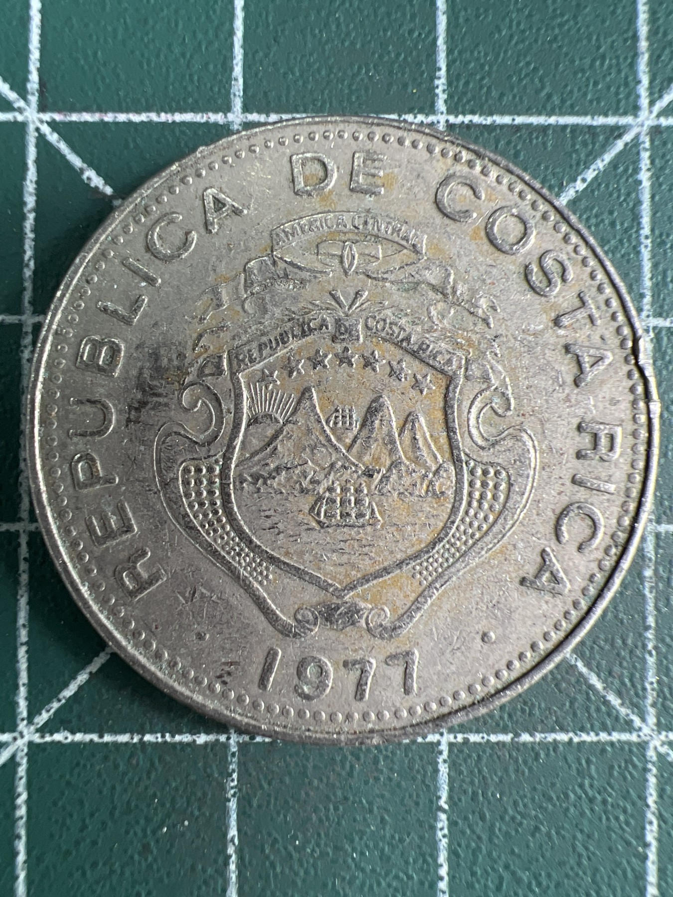 第539期  硬币专场 （无押金，捡漏，全场50包邮，偏远地区除外，接收代拍业务） 哥斯达黎加2克朗 1977年