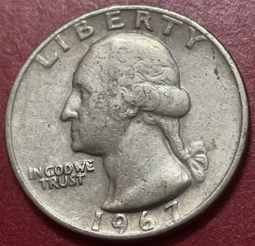 神仙姐姐散币好品专场第二十二期（无佣金满邮自动发出 1967 年美国 25 分