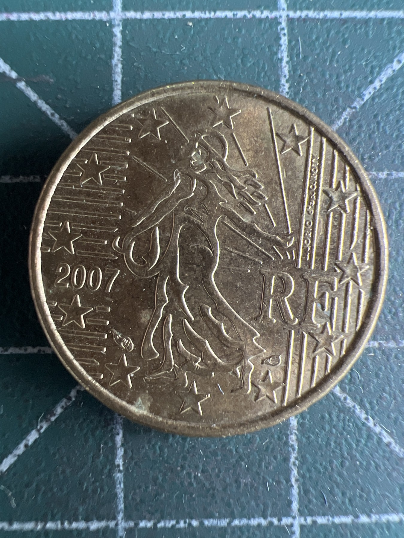 第569期 硬币专场 （无押金，捡漏，全场50包邮，偏远地区除外，接收代拍业务） 法国10欧分  2007年