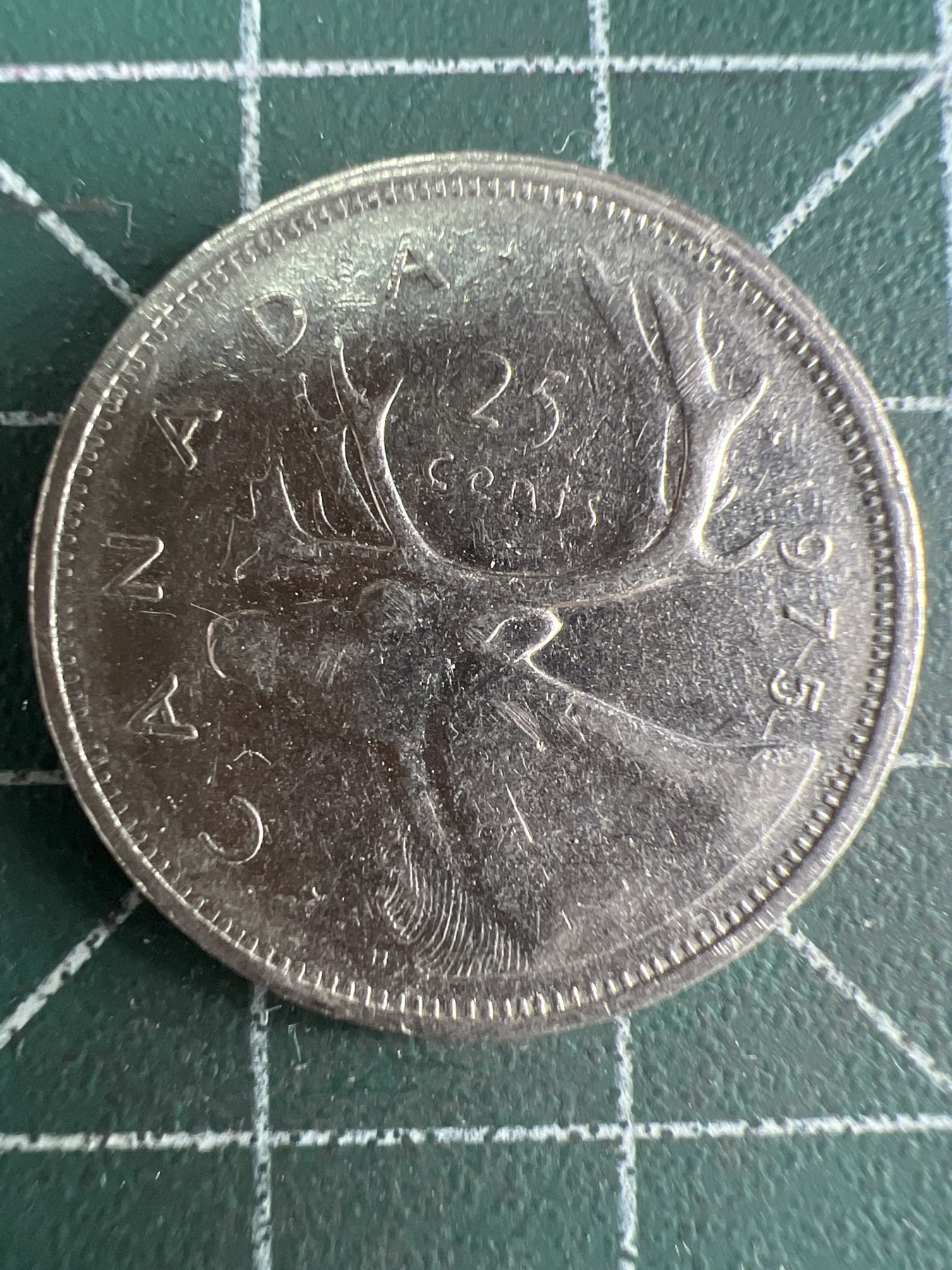 第539期  硬币专场 （无押金，捡漏，全场50包邮，偏远地区除外，接收代拍业务） 加拿大青年25分 1975年