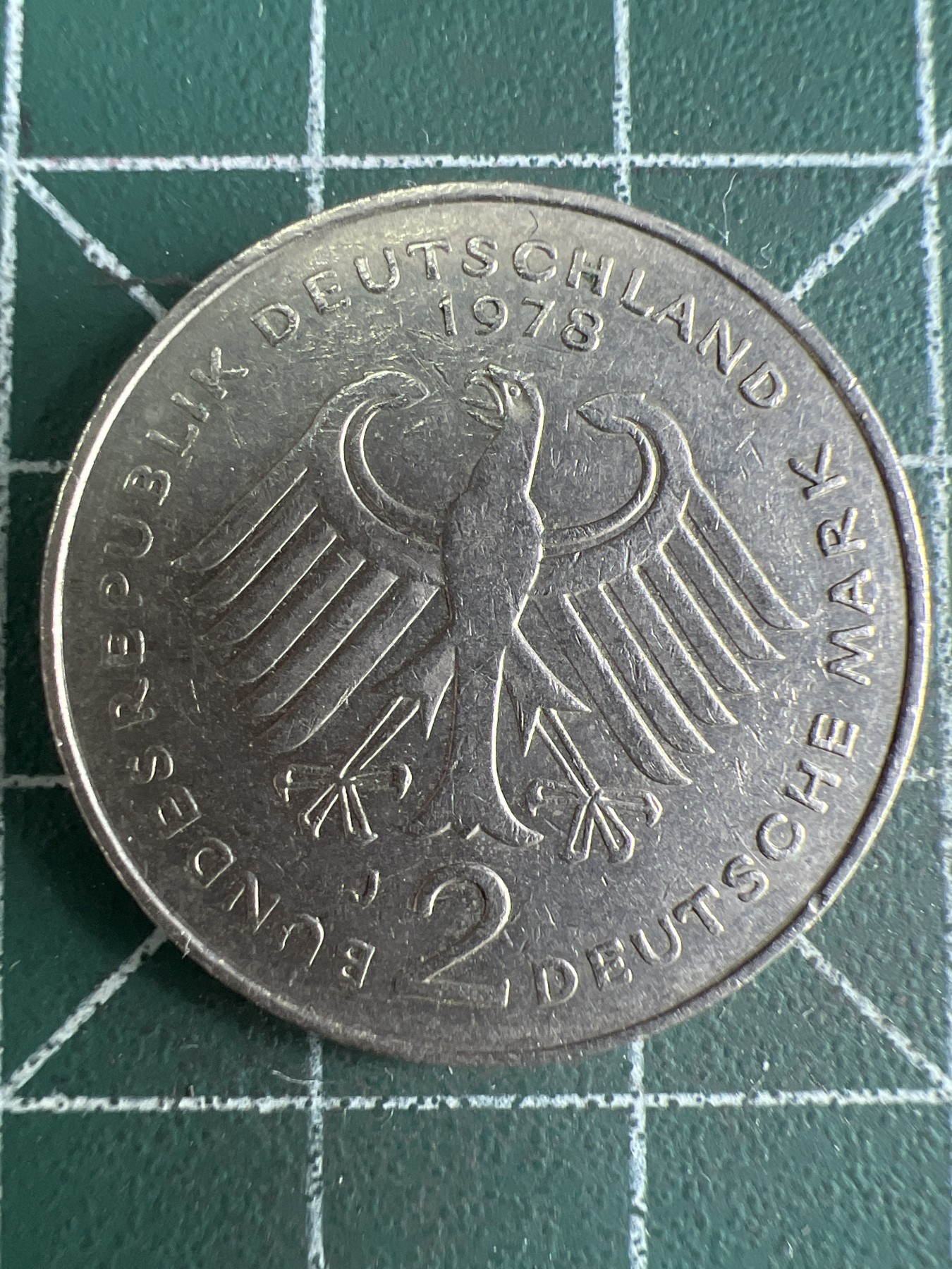 第589期 硬币专场 （无押金，捡漏，全场50包邮，偏远地区除外，接收代拍业务） 德国2马克  1978年