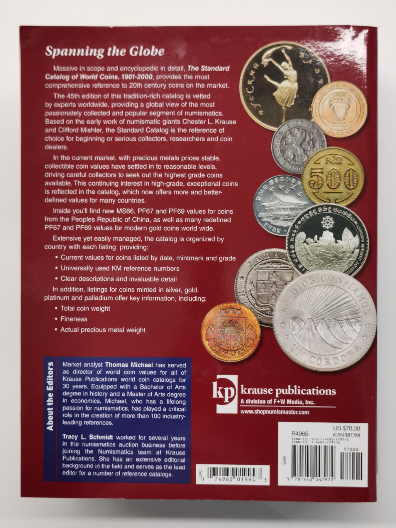 博洋堂世界钱币拍卖第066期（全场包邮） 克劳斯2018版世界硬币目录1901年-2000年（第45版），厚达2384页（该拍品运费到付）