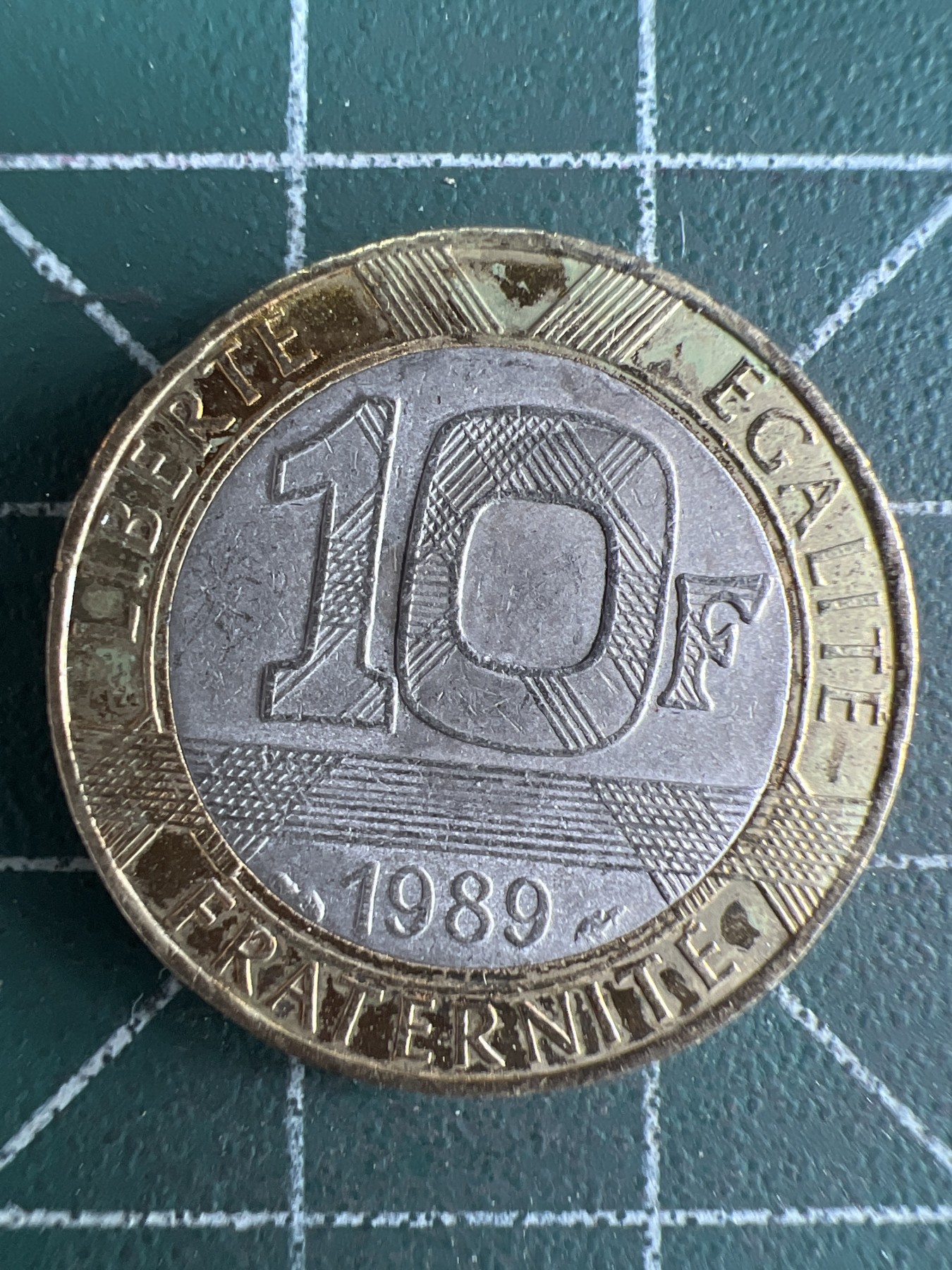 第663期 硬币专场 （无押金，捡漏，全场50包邮，偏远地区除外，接收代拍业务，本店十天发一次货） 法国10法郎 1989年