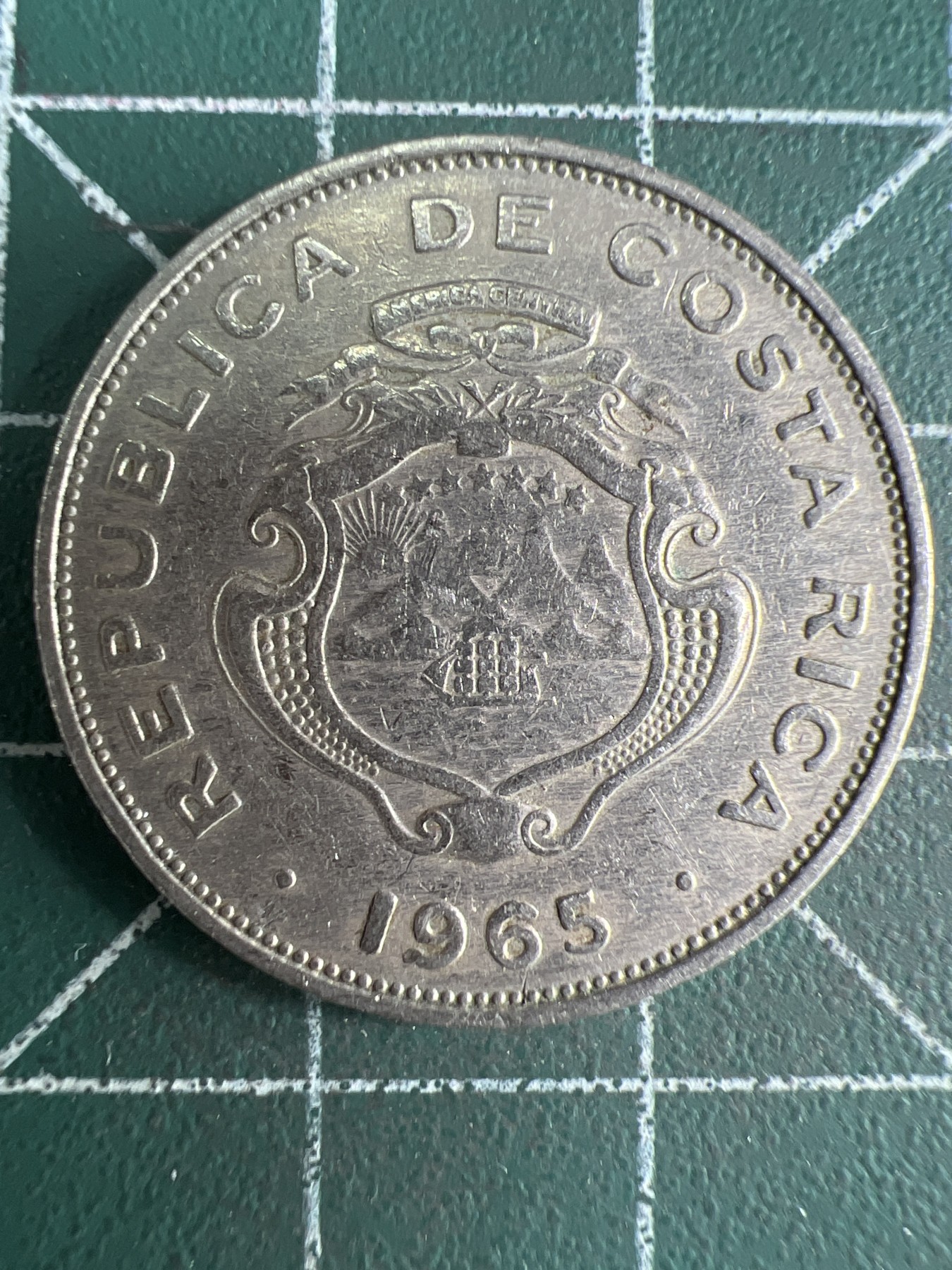 第539期  硬币专场 （无押金，捡漏，全场50包邮，偏远地区除外，接收代拍业务） 哥斯达黎加50分 1965年