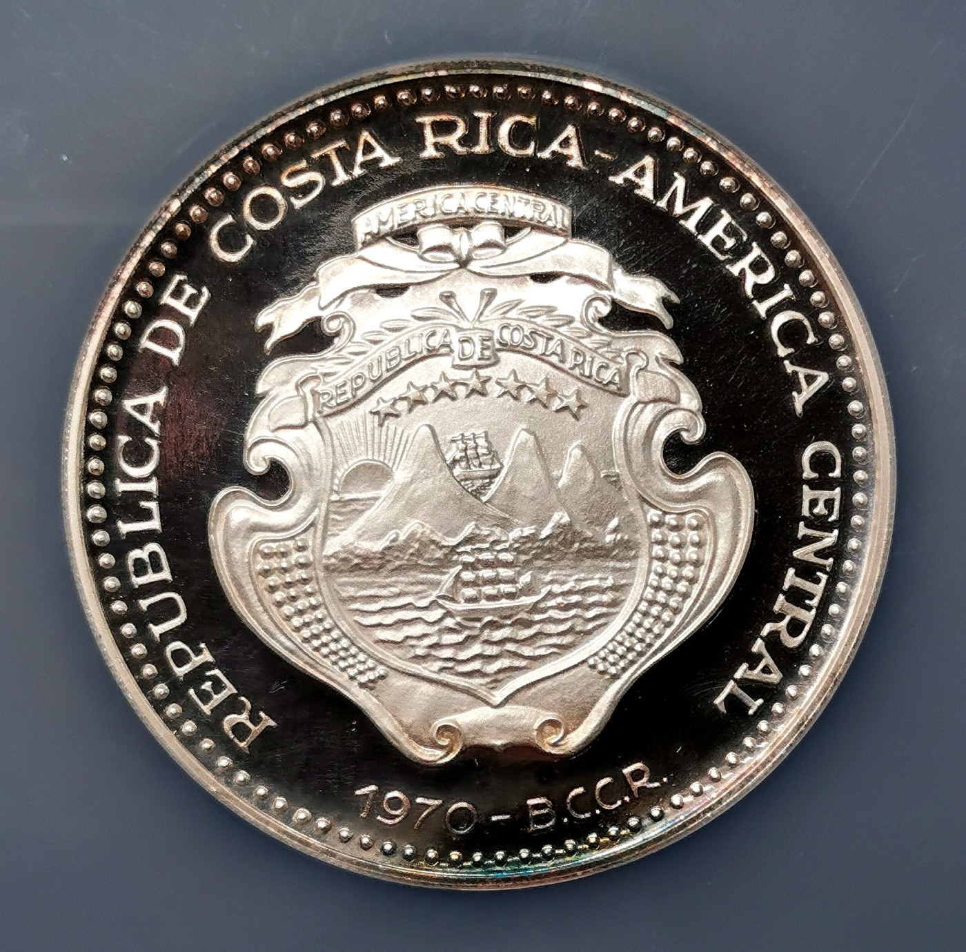 凡希社世界钱币微拍第二百六十一期（龙年开运场） 1970哥斯达黎加维纳斯20Col大银精铸NGC-PF67UC