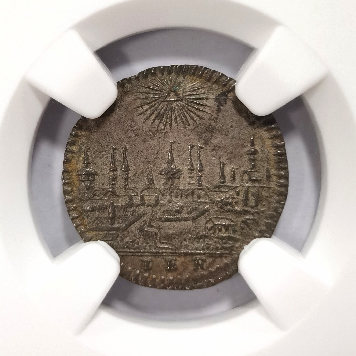 博洋堂世界钱币拍卖第066期（全场包邮） NGC AU58 德国纽伦堡1806年城市风光1K银币