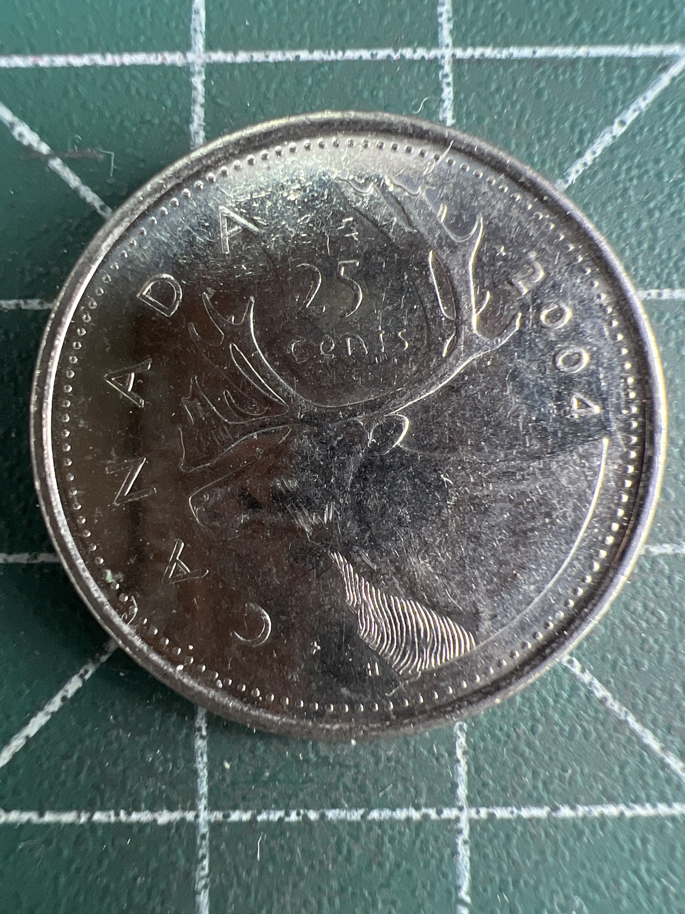 第539期  硬币专场 （无押金，捡漏，全场50包邮，偏远地区除外，接收代拍业务） 加拿大老年25分 2004年