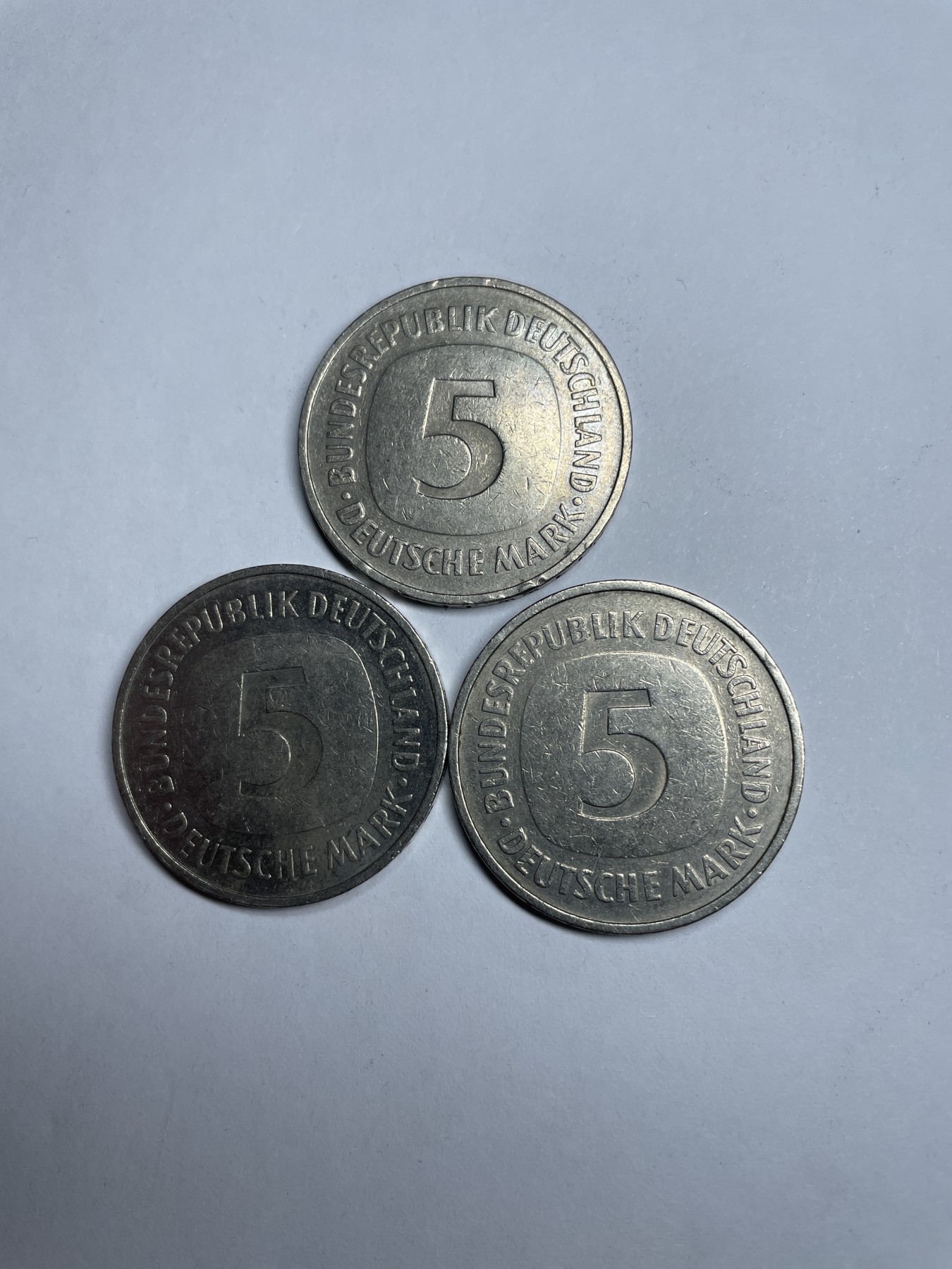 集古藏今回流外币2024年第一场 德国5马克三枚