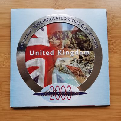 道一币馆币章第四十场 - 原包装 英国2000年套币九枚