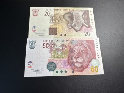 《外钞收藏家》第三百五十五期（连拍第二场） - 南非动物版20、50兰特 全新UNC