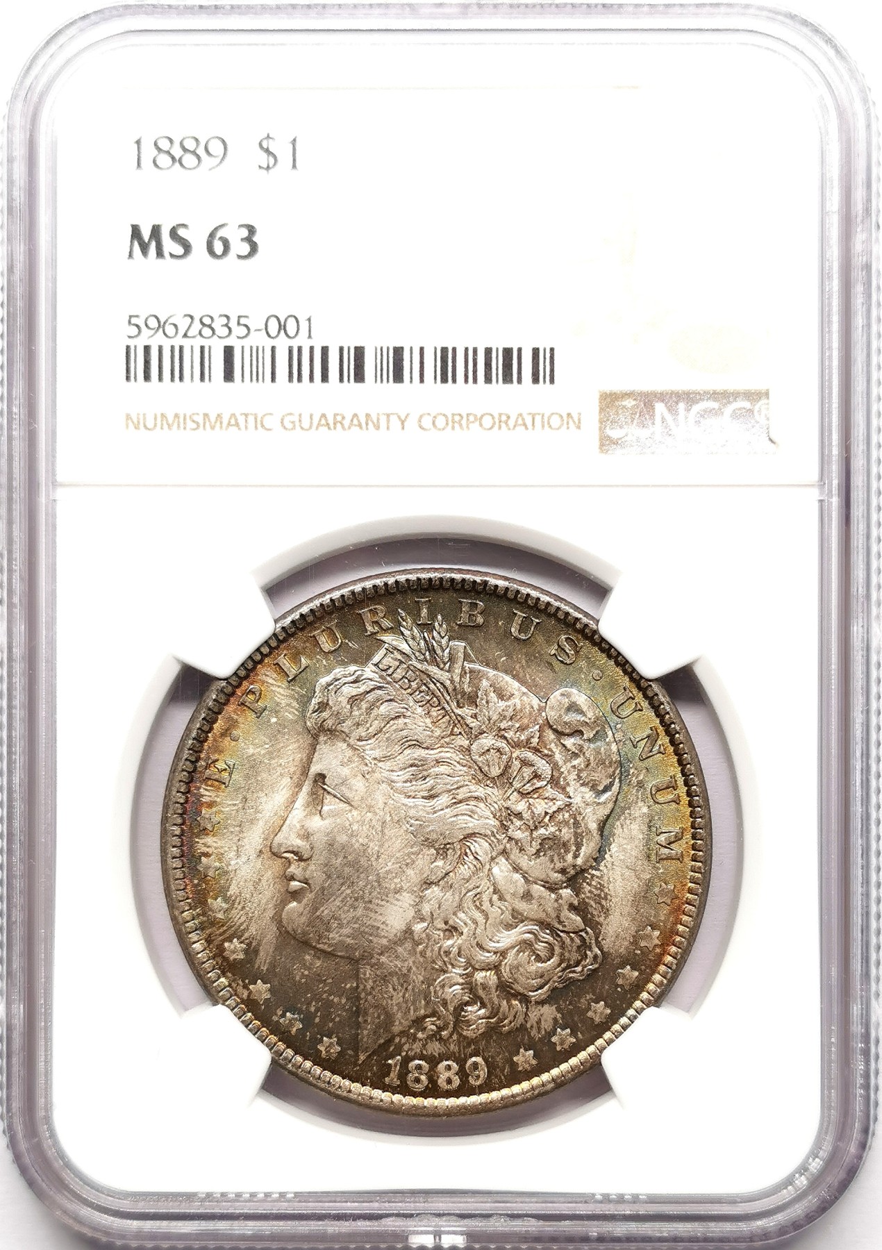 凡希社世界钱币微拍第二百六十一期（龙年开运场） 1889美国摩根壹元NGC-MS63