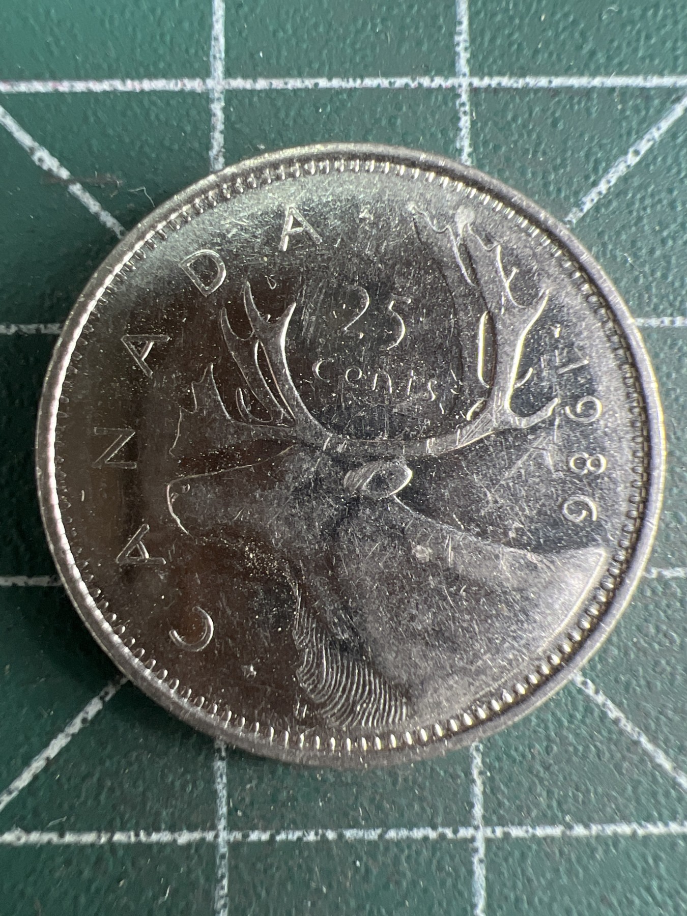 第539期  硬币专场 （无押金，捡漏，全场50包邮，偏远地区除外，接收代拍业务） 加拿大青年25分 1986年