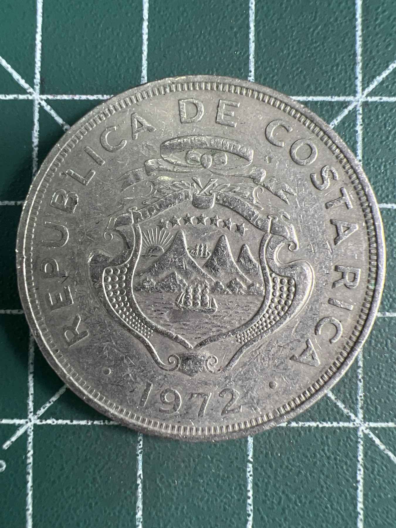 第539期  硬币专场 （无押金，捡漏，全场50包邮，偏远地区除外，接收代拍业务） 哥斯达黎加2克朗 1972年