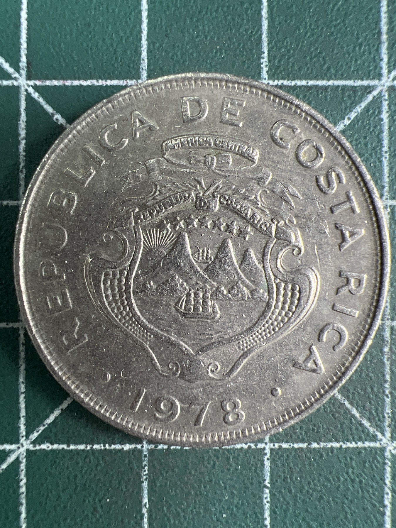 第539期  硬币专场 （无押金，捡漏，全场50包邮，偏远地区除外，接收代拍业务） 哥斯达黎加1克朗 1978年