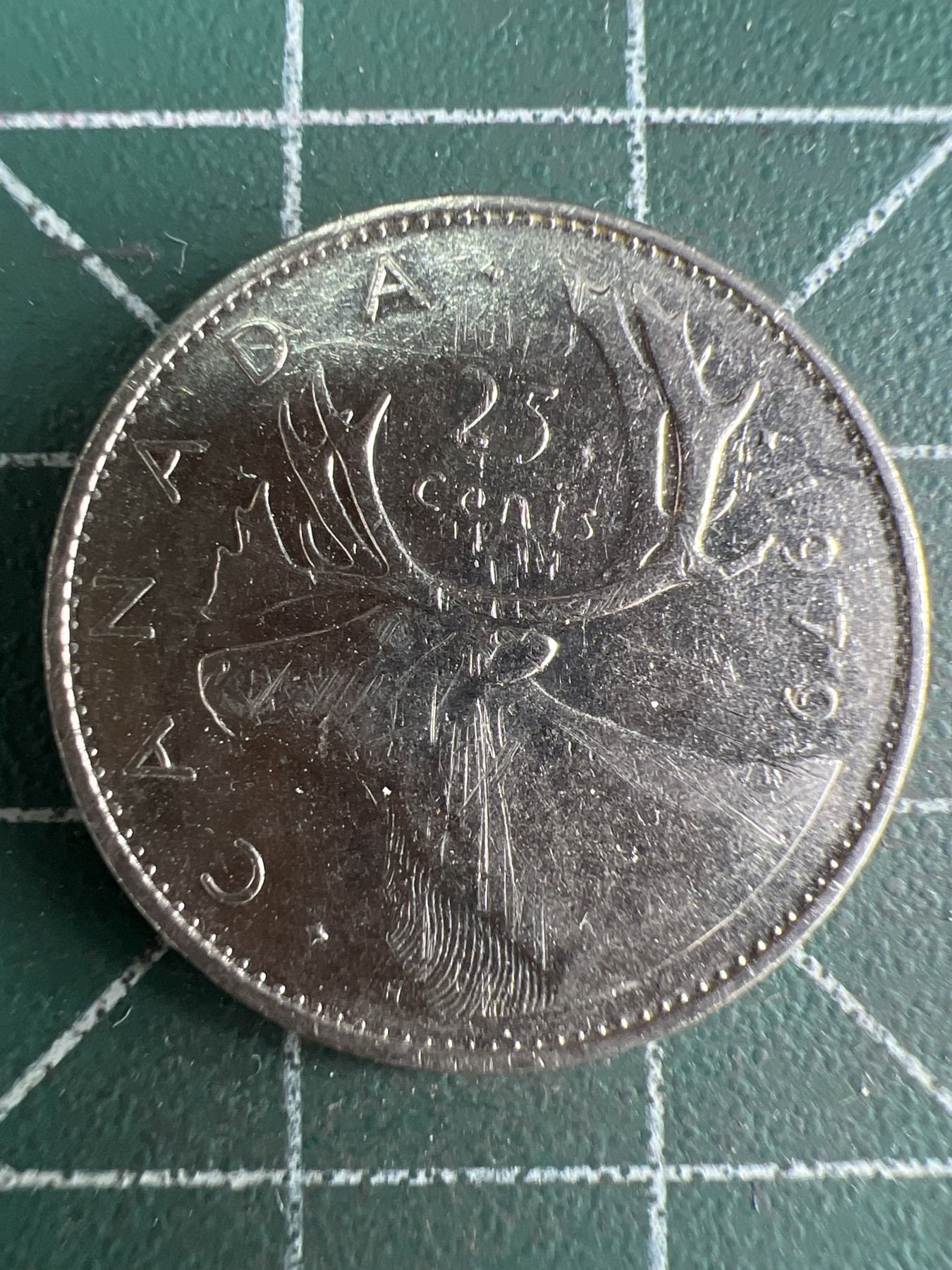 第539期  硬币专场 （无押金，捡漏，全场50包邮，偏远地区除外，接收代拍业务） 加拿大青年25分 1979年