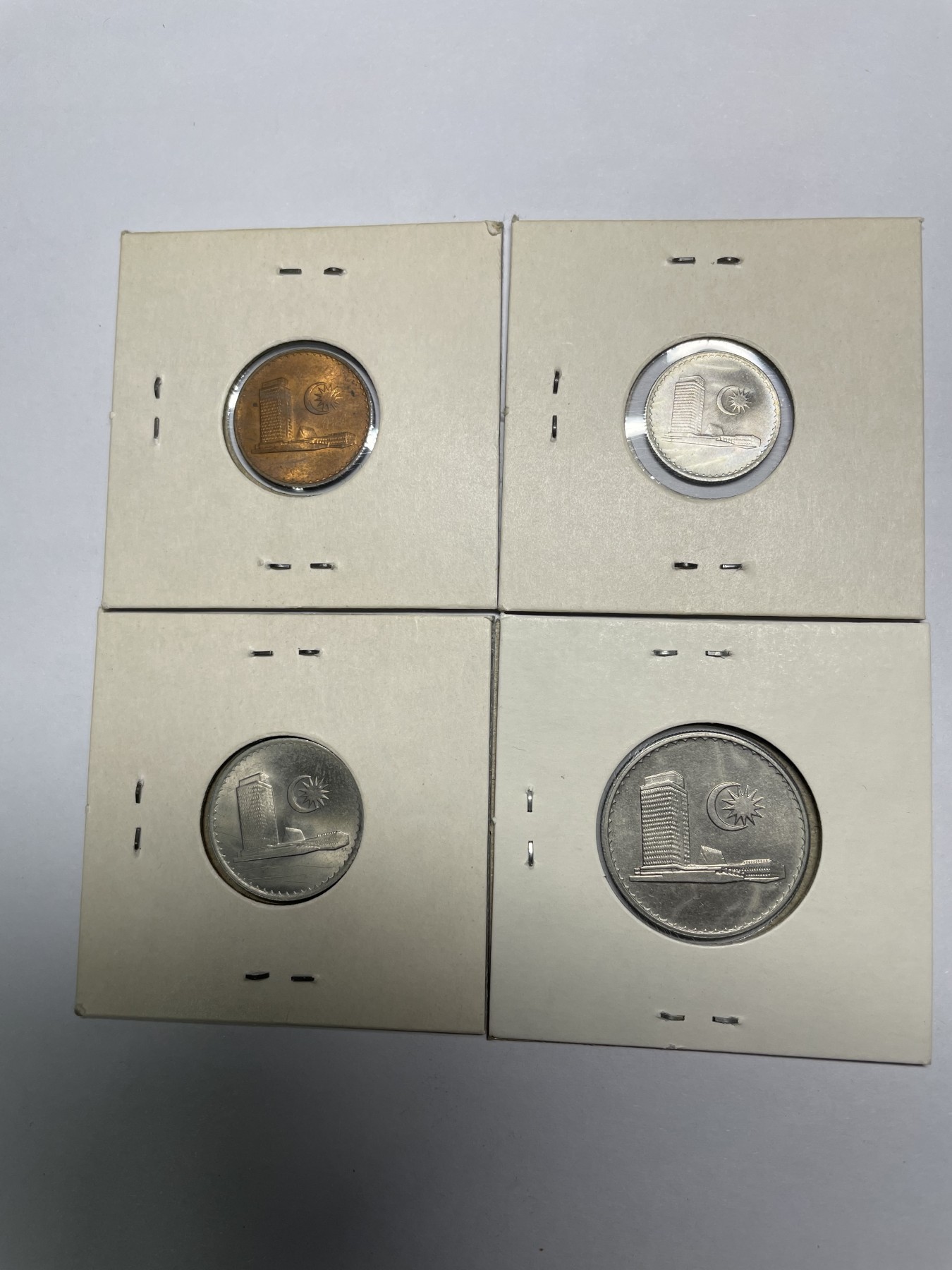 集古藏今回流外币2024年第一场 马来西亚1仙—20仙4枚