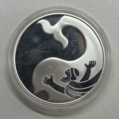 康怡轩【动物纪念币专场】第73期 - 2010年以色列发行约拿与鲸鱼精制纪念银币 自然氧化 裸币