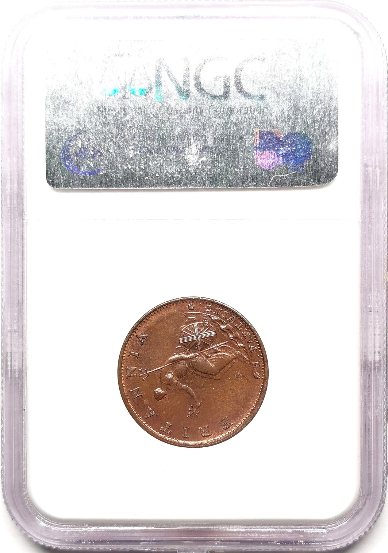 凡希社世界钱币微拍第二百六十一期（龙年开运场） 1799英国乔三1/4便士铜币NGC-MS64 铜色优美！