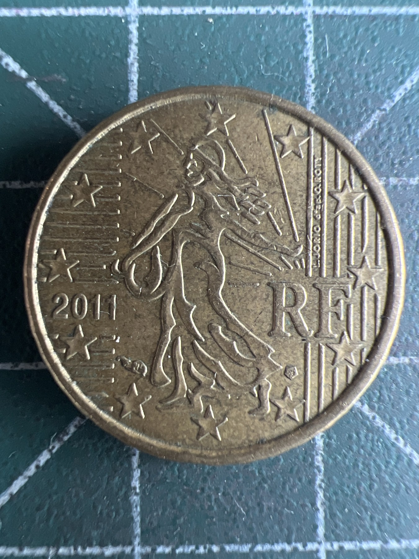 第569期 硬币专场 （无押金，捡漏，全场50包邮，偏远地区除外，接收代拍业务） 法国10欧分  2011年