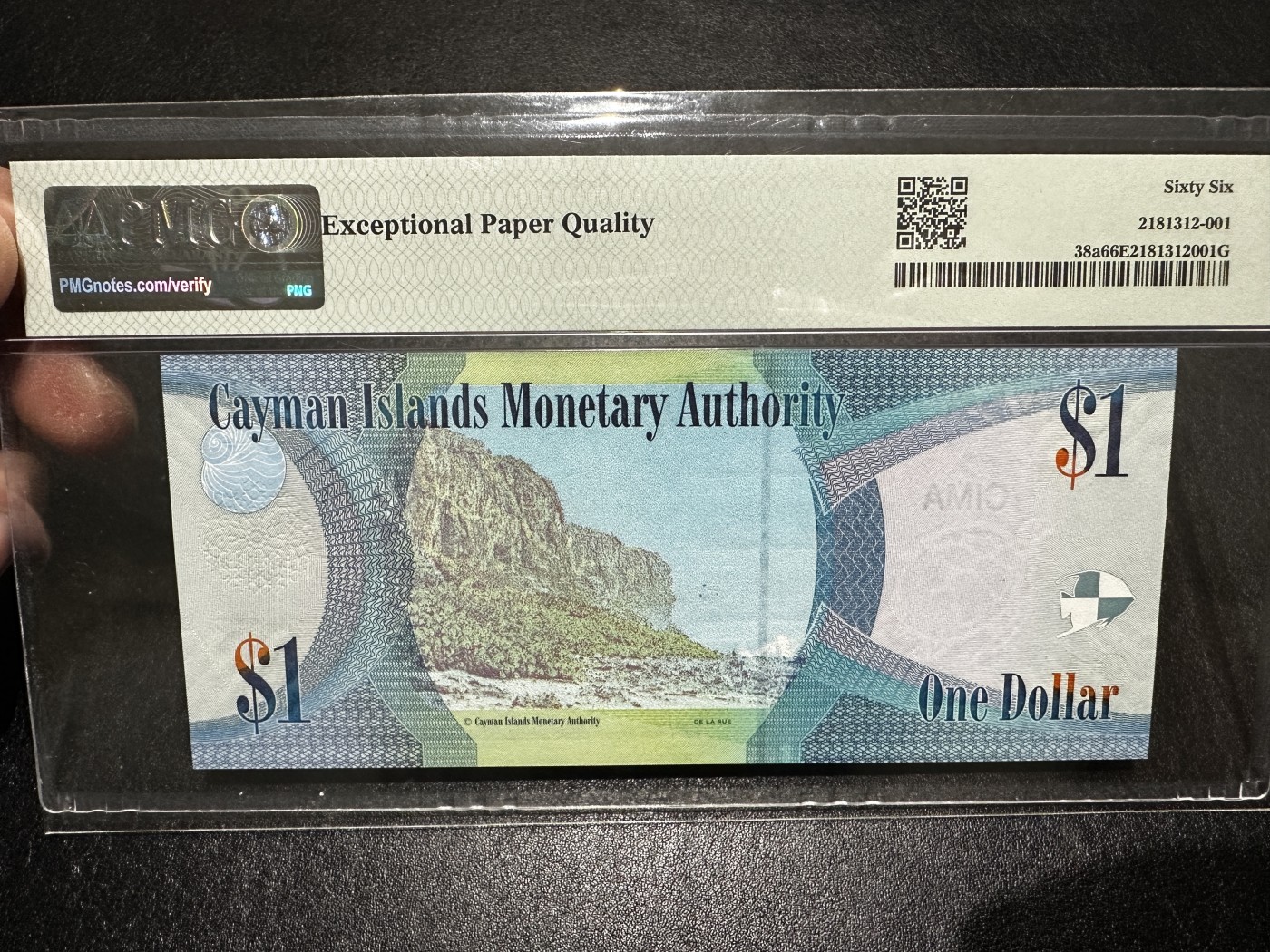 《外钞收藏家》第三百四十三期（评级场） 2010年开曼群岛1刀 PMG66