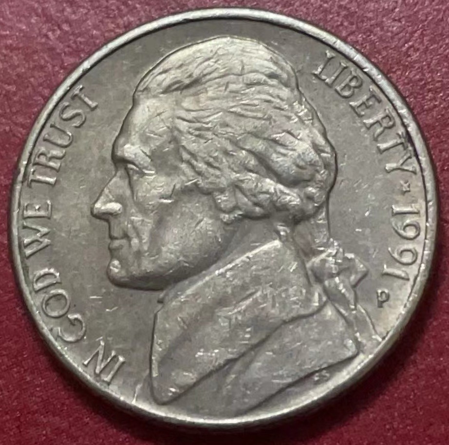 神仙姐姐散币好品专场第二十二期（无佣金满邮自动发出 1991 年美国五美分