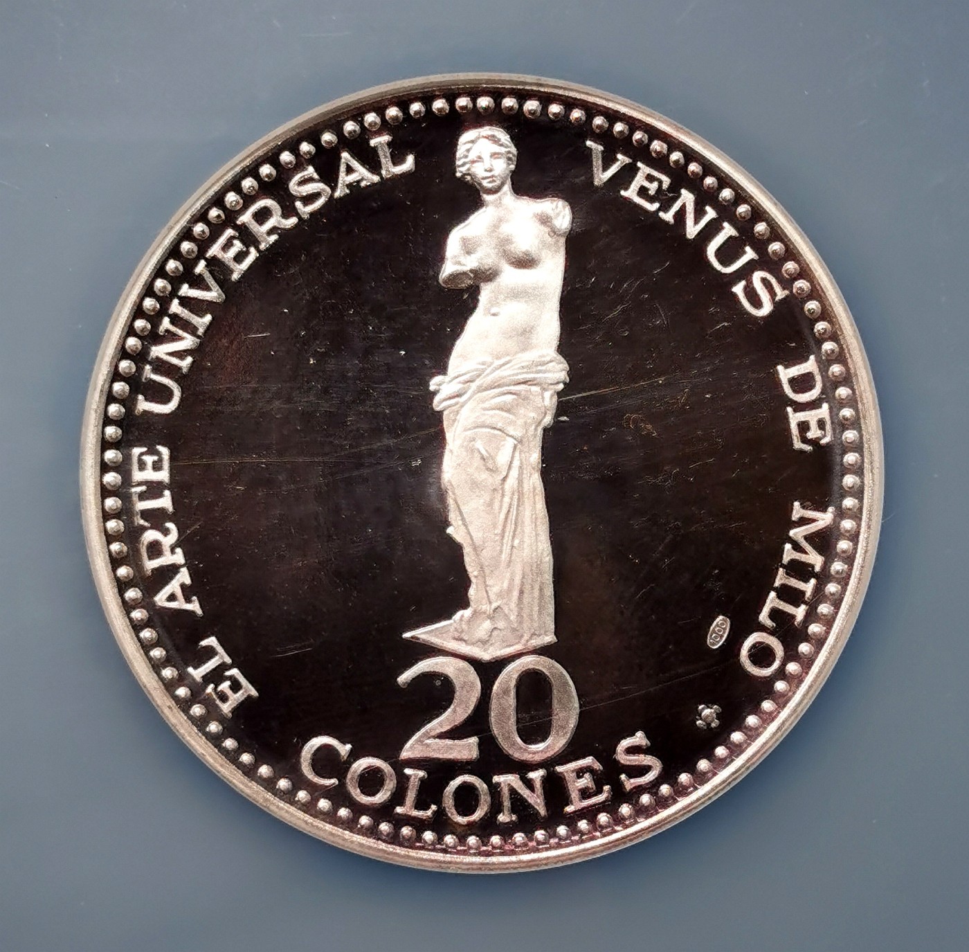 凡希社世界钱币微拍第二百六十一期（龙年开运场） 1970哥斯达黎加维纳斯20Col大银精铸NGC-PF67UC