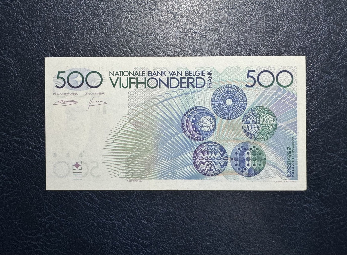 收藏联盟Quantum Auction 第327期拍卖  比利时1980版500法郎 品相AU- 