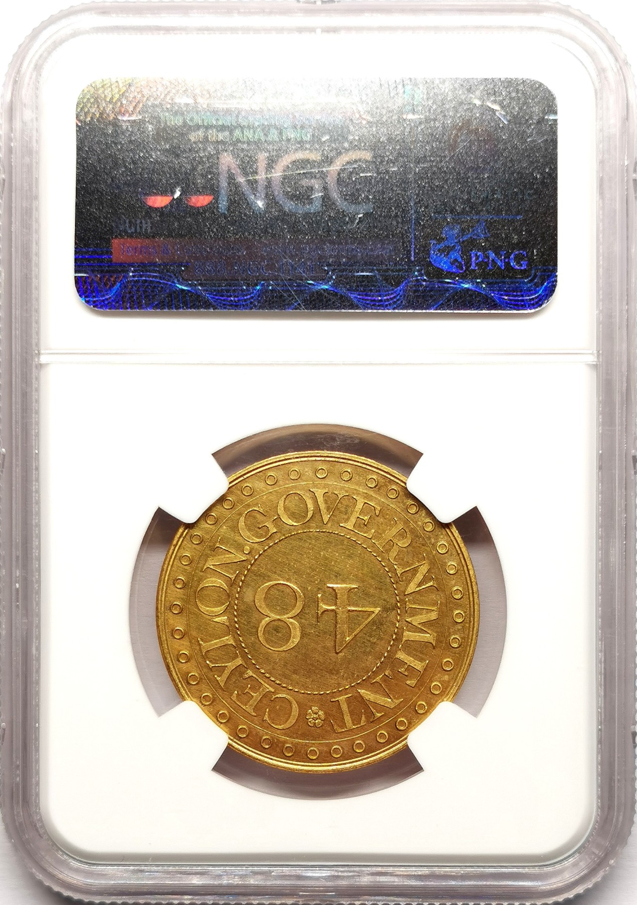 凡希社世界钱币微拍第二百六十一期（龙年开运场） 稀！1802英属锡兰大象精铸镀金铜币三枚套NGC-PF64/64/62CAMEO SOHO为该殖民地铸造的首套机制硬币，殖民地名誉品，广受欢迎且价格坚挺的品种，三枚全部为CAMEO尤为难得！仅仅一枚PR64的1/48RIX铜币在2021年拍出3720美元。