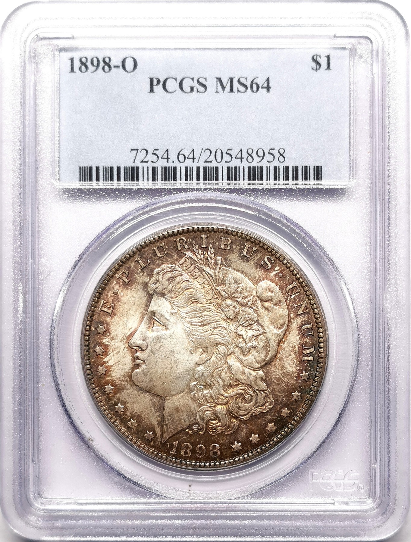 凡希社世界钱币微拍第二百六十一期（龙年开运场） 1898O美国摩根壹元PCGS-MS64