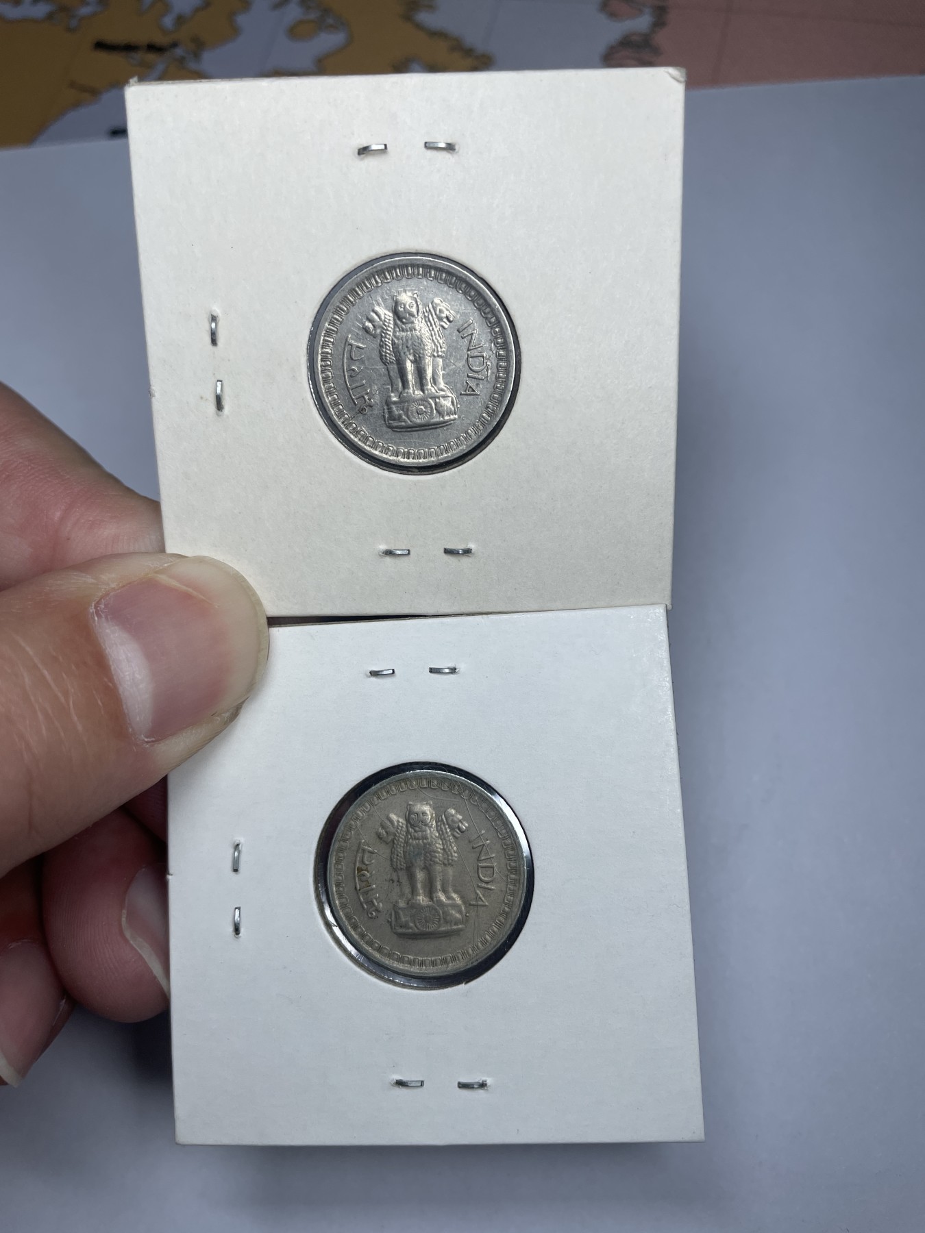 集古藏今回流外币2024年第一场 印度25派沙2枚