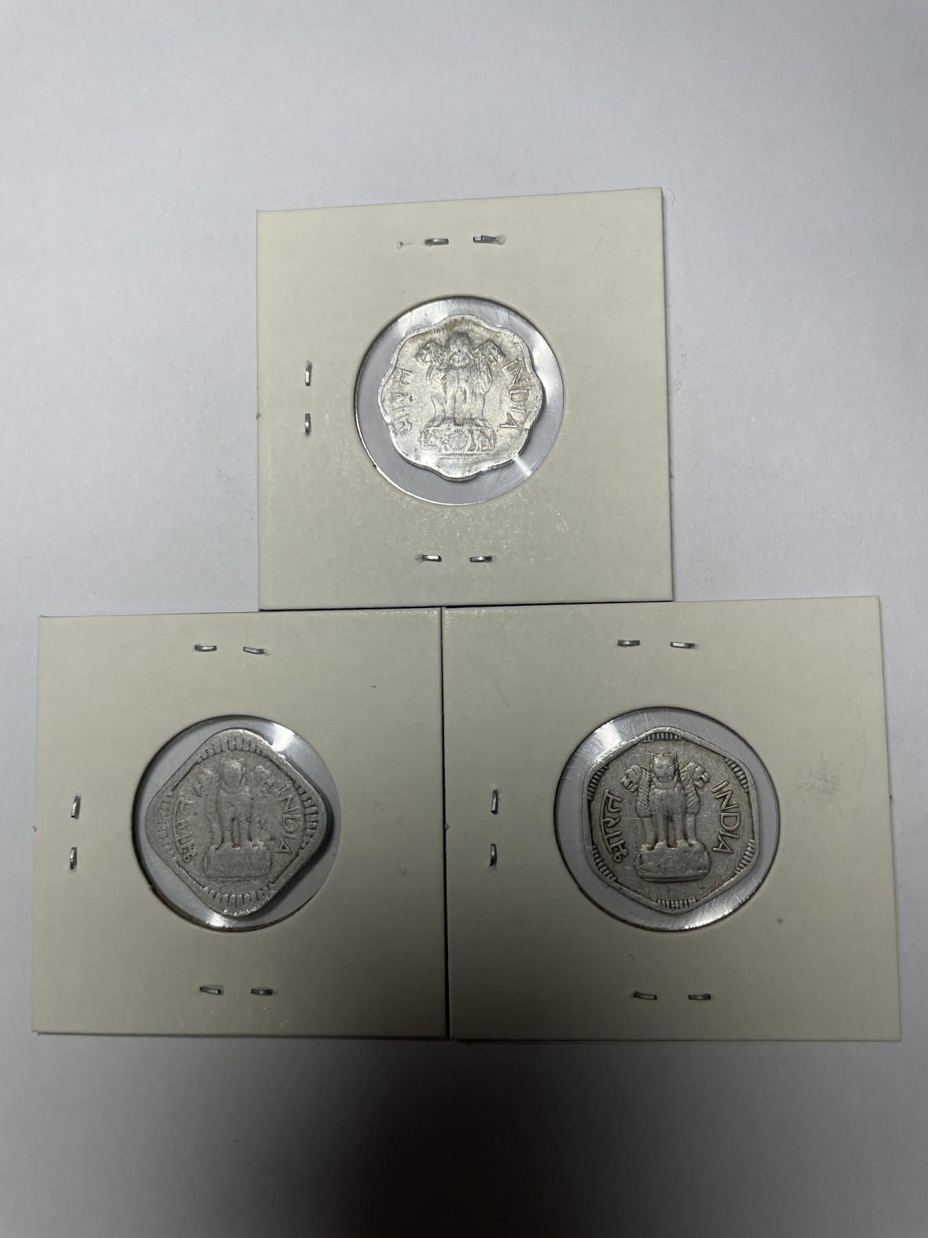 集古藏今回流外币2024年第一场 印度铝币三枚