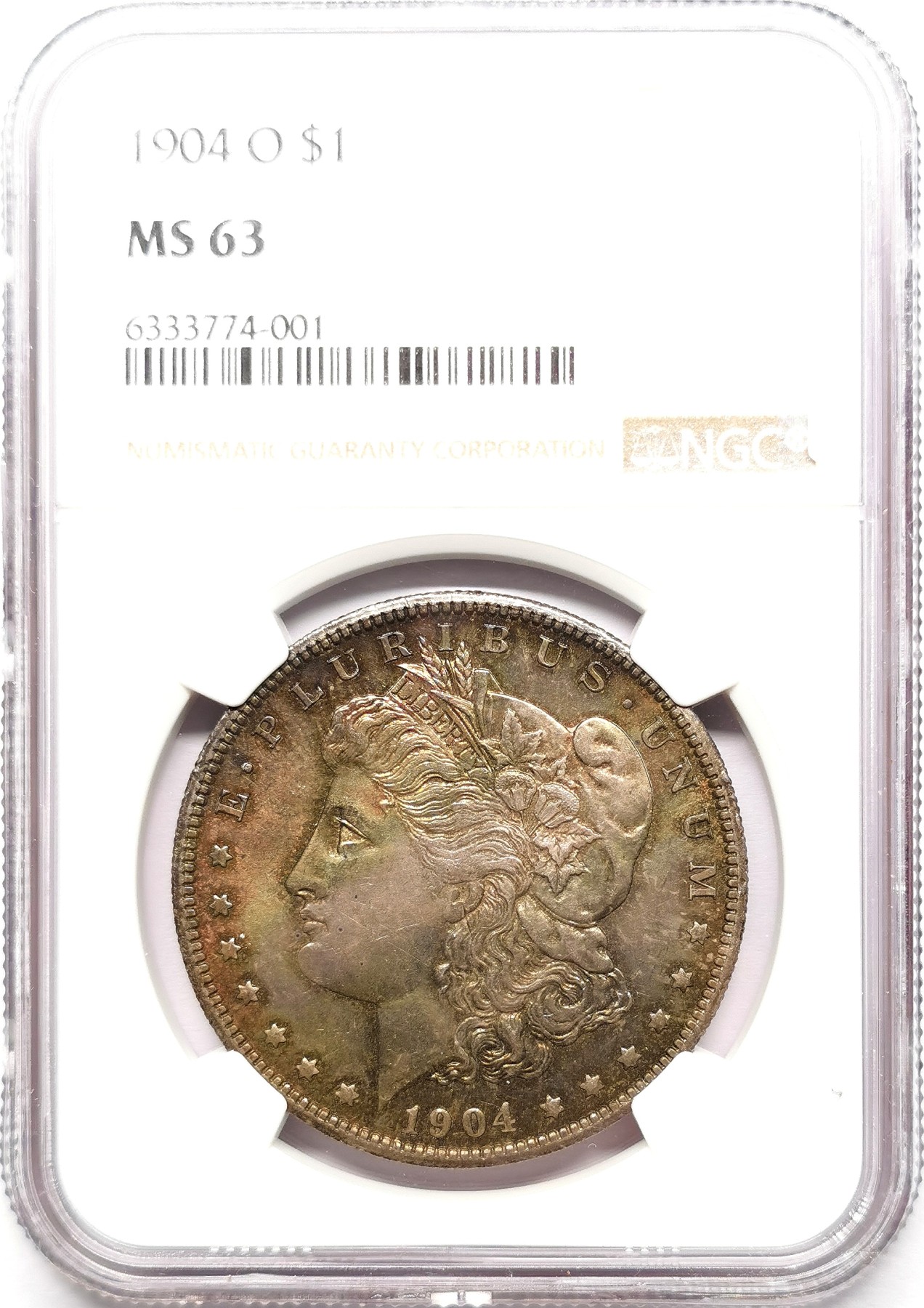 凡希社世界钱币微拍第二百六十一期（龙年开运场） 1904O美国摩根壹元NGC-MS63