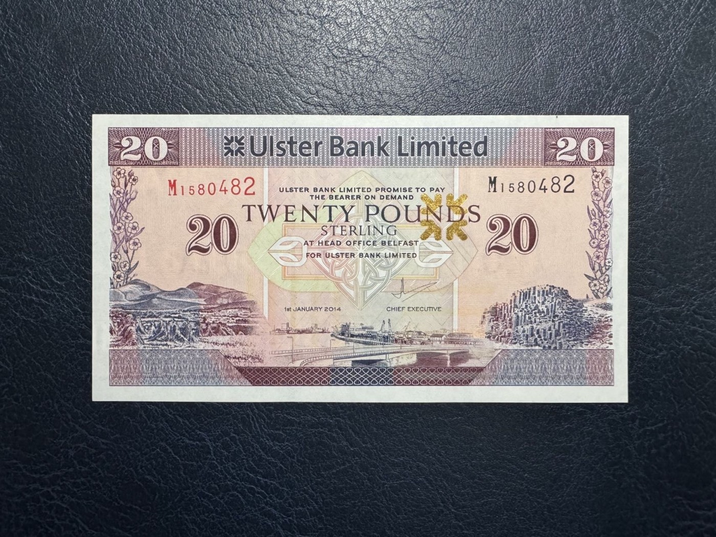 收藏联盟Quantum Auction 第327期拍卖  北爱尔兰阿斯特银行2014年20镑 品相全新UNC