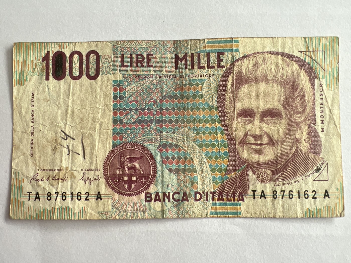 第559期 纸币专场 （无押金，捡漏，全场50包邮，偏远地区除外，接收代拍业务） 意大利1000里拉