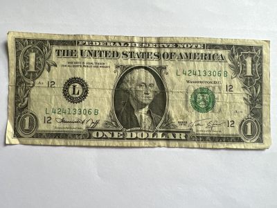 第593期 纸币专场 （无押金，捡漏，全场50包邮，偏远地区除外，接收代拍业务） - 美国一美元